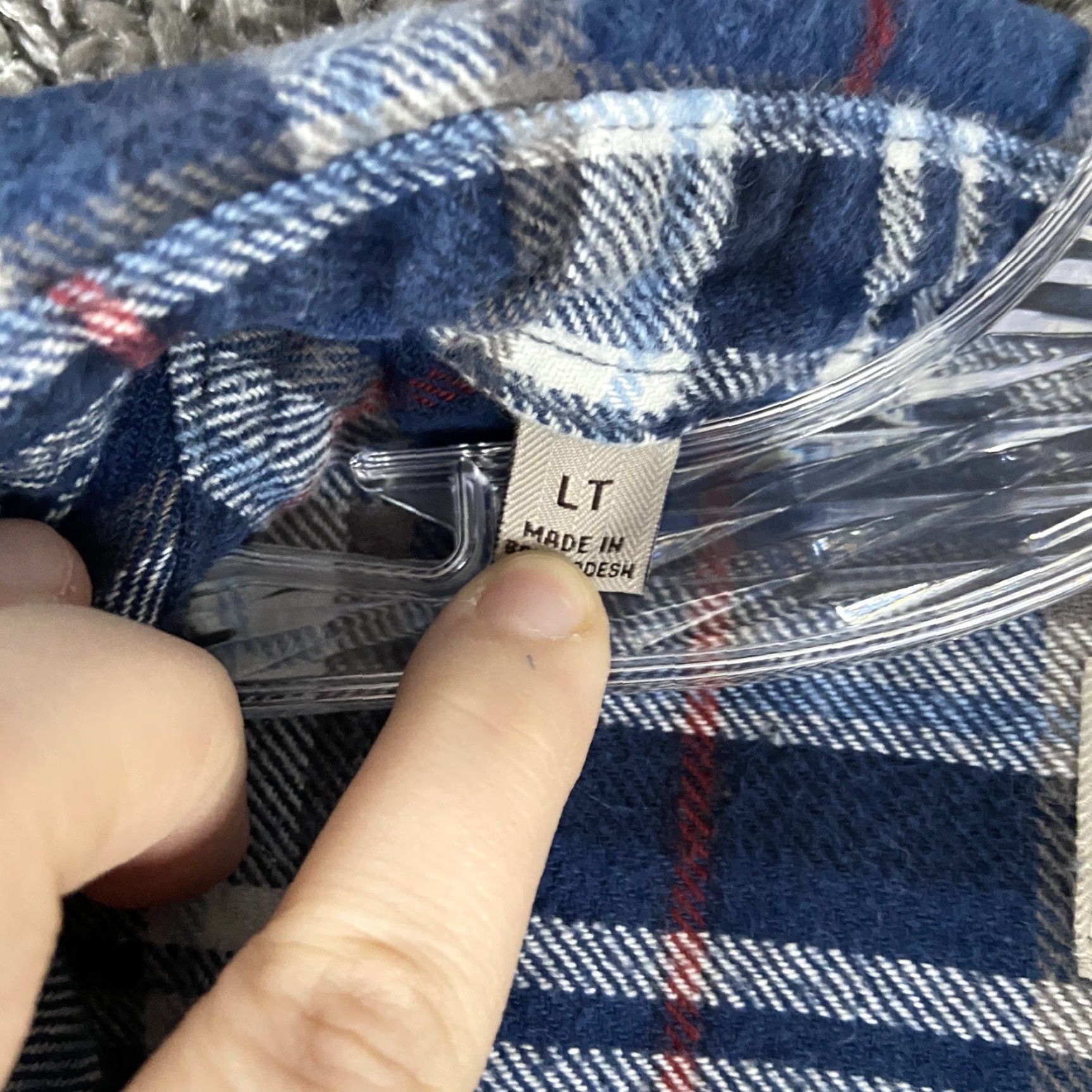 Vintage VINTAGE JACHS Blue Plaid Flannel Button-Up Long Sleeve Big & Tall LT Mens Size US L / EU 52-54 / 3 - 7 Thumbnail