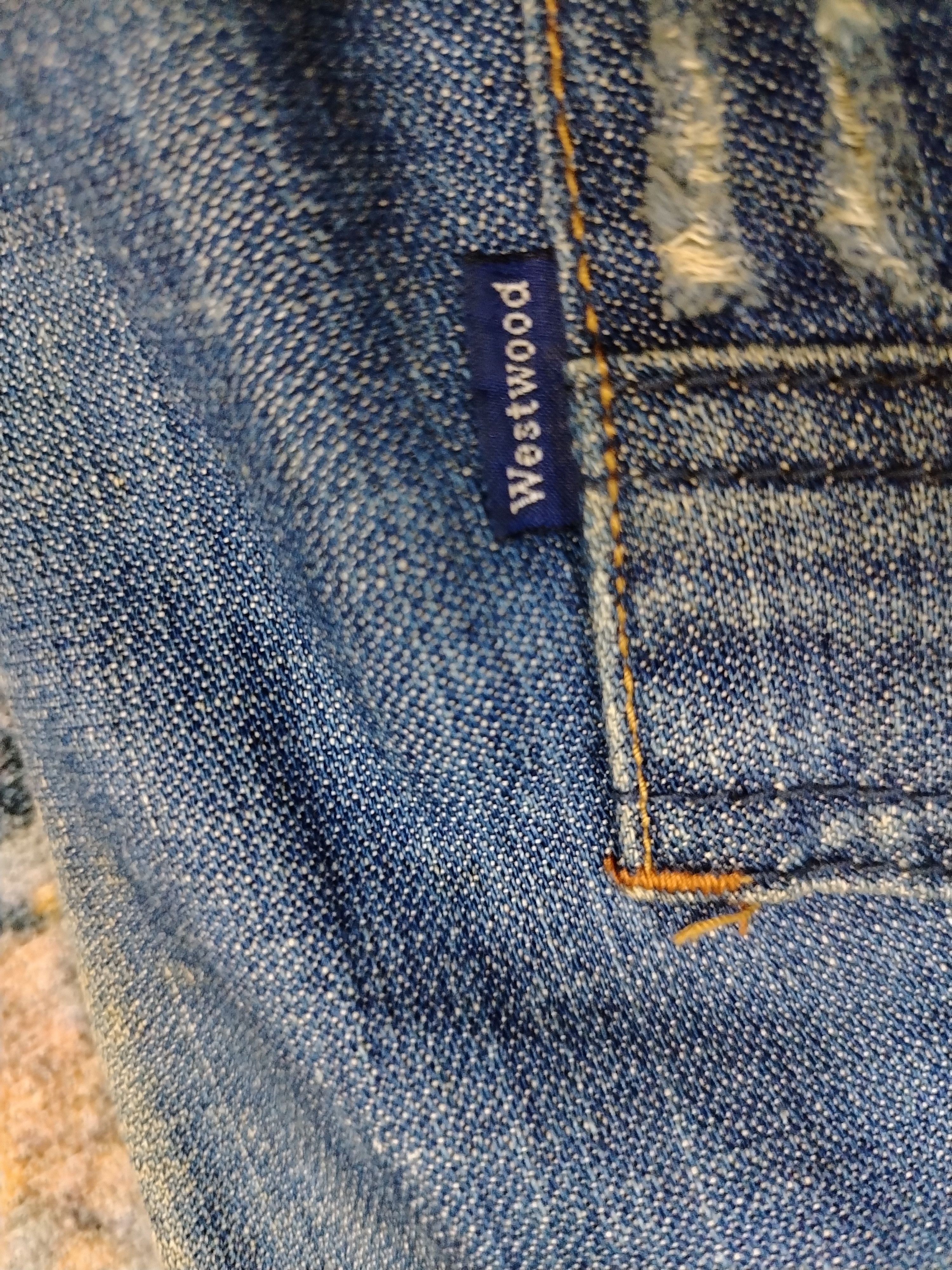 Designer Westwood Outfitters paint splatter ripped denim Size 32" / US 10 / IT 46 - 6 Thumbnail