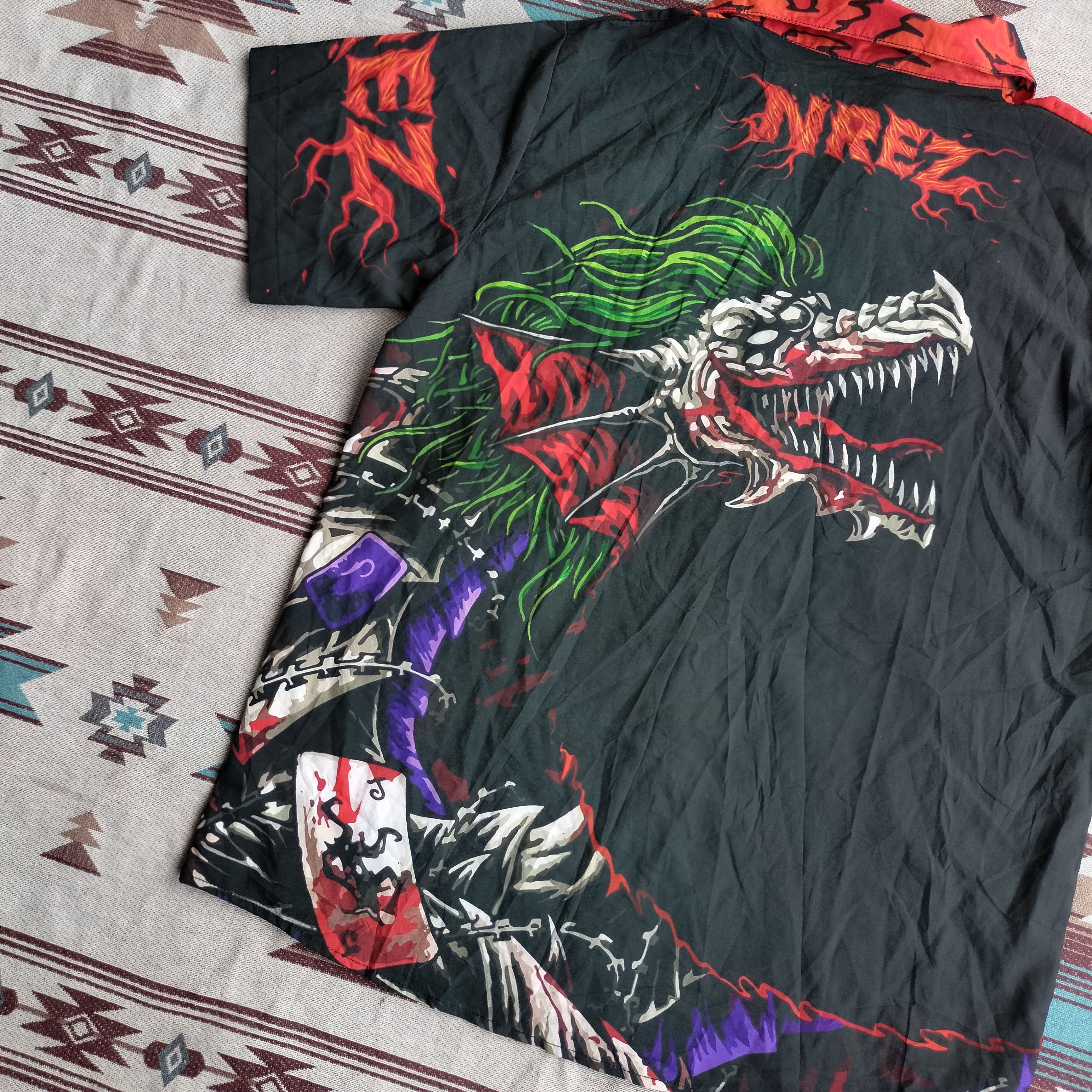 JNCO Nrez Dragon fire picture over ss shirt Size US M / EU 48-50 / 2 - 7 Thumbnail