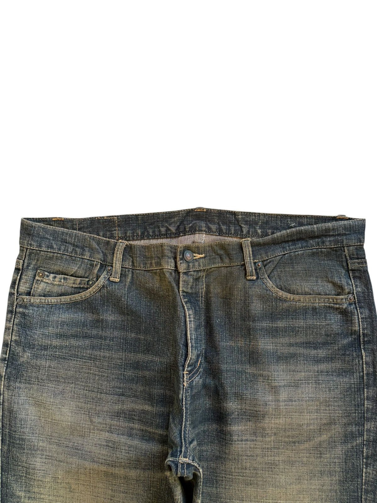 Japanese Brand Vintage Japanese Brand Rusty Mud Wash Distress Baggy Jeans Size US 40 / EU 56 - 4 Thumbnail