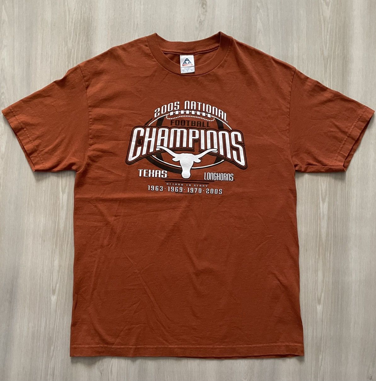 Vintage VTG 2005 Texas Longhorns National Rose Bowl Champions Tee L Size US L / EU 52-54 / 3 - 1 Thumbnail