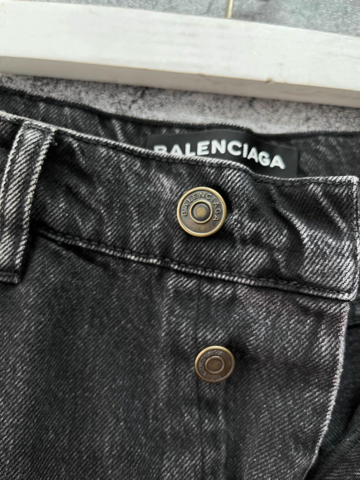 Balenciaga BALENCIAGA Black Red Stripe Straight Fit Jeans 28 Size US 28 / EU 44 - 6 Thumbnail
