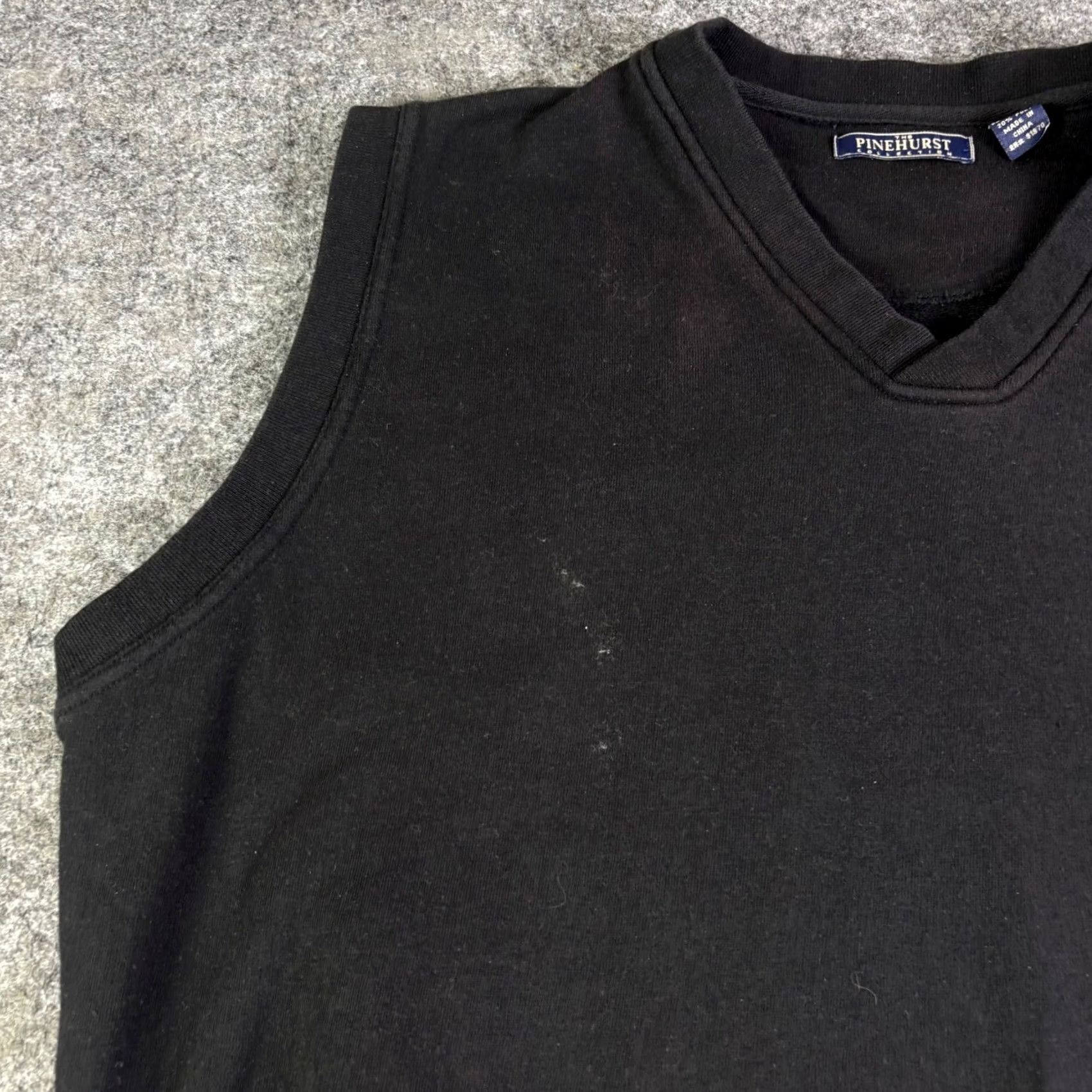 Vintage Pinehurst Collection Mens V-Neck Sweatshirt Vest Black Golf Logo Large Size US L / EU 52-54 / 3 - 6 Thumbnail