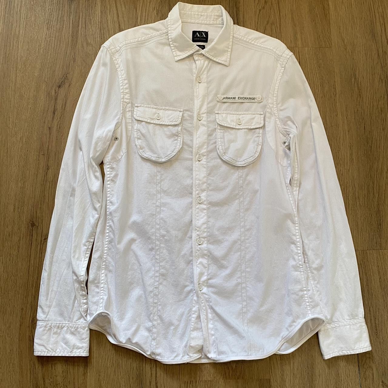 Armani Exchange Armani Exchange white cotton shirt Size US S / EU 44-46 / 1 - 1 Thumbnail