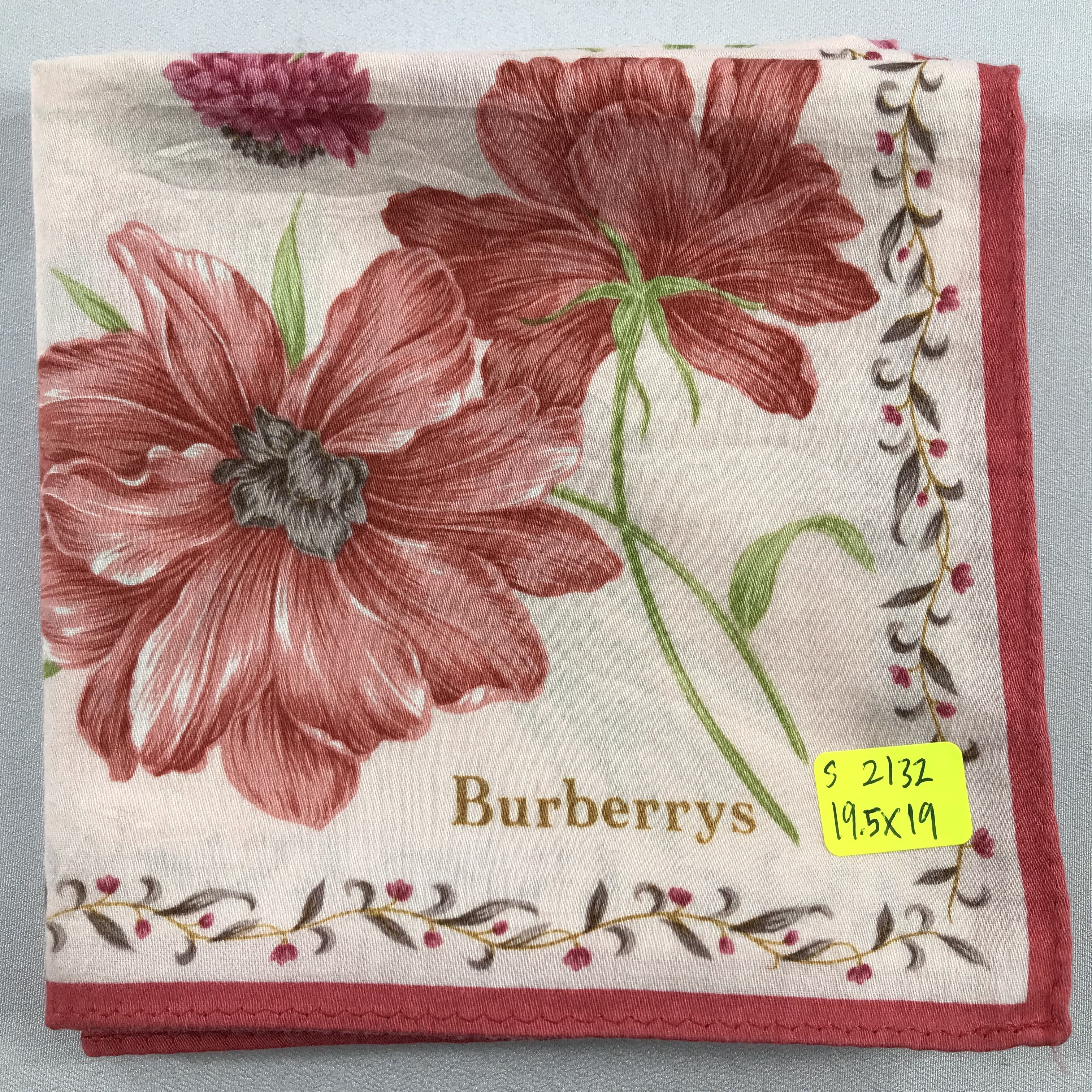 Burberry × Vintage Burberry Bandana / Handkerchief / Neckerchief - S2132 Size ONE SIZE - 5 Thumbnail