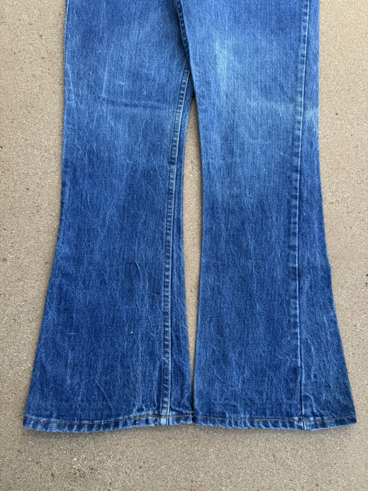 Levi's Vtg 70’s Levi’s 646 Orange Tab Bellbottom Flare Jeans 29x29 Size US 29 - 3 Thumbnail