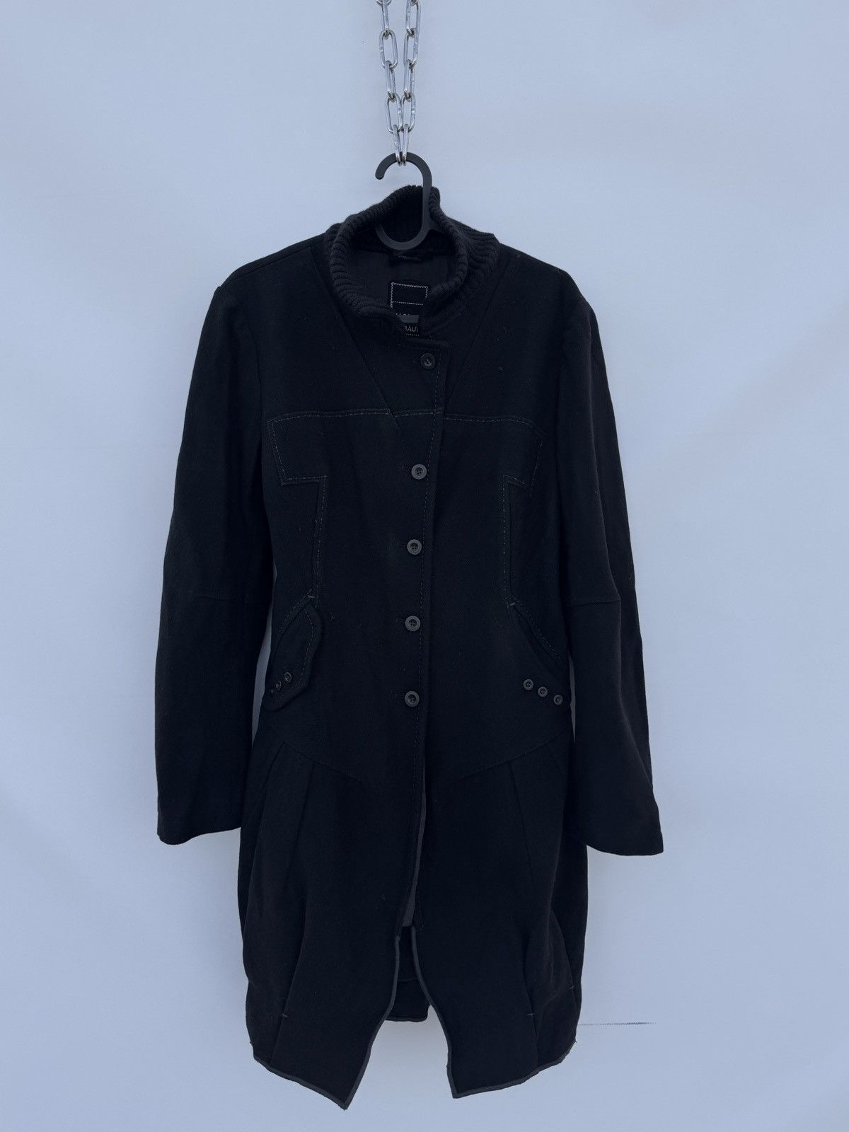 Marithe + Francois Girbaud Coat avantgarde asymetric baloon marithe dark academia goth Size S / US 4 / IT 40 - 11 Thumbnail