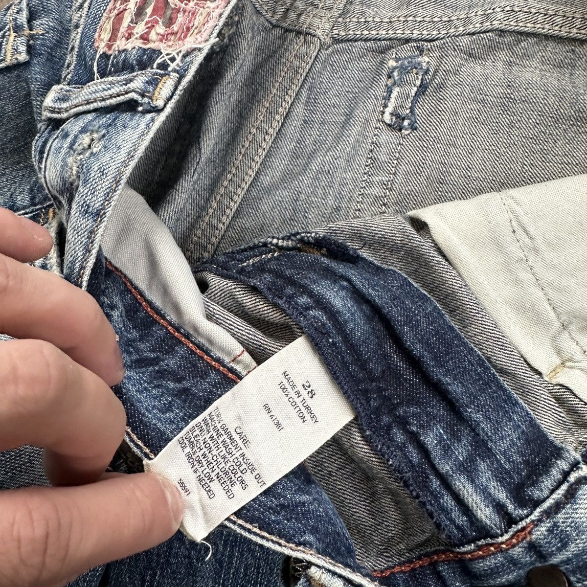 Polo Ralph Lauren × Ralph Lauren Ralph Lauren PJC Distressed Denim Size US 28 / EU 44 - 8 Thumbnail