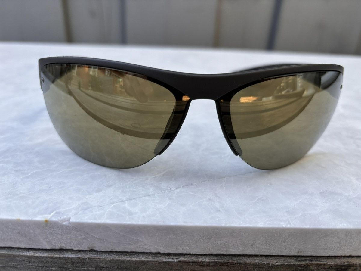 Prada × Vintage 2000s Prada Sunglasses Linea Rossa Sport Half Rin SPS 17U Y2 Size ONE SIZE - 11 Thumbnail
