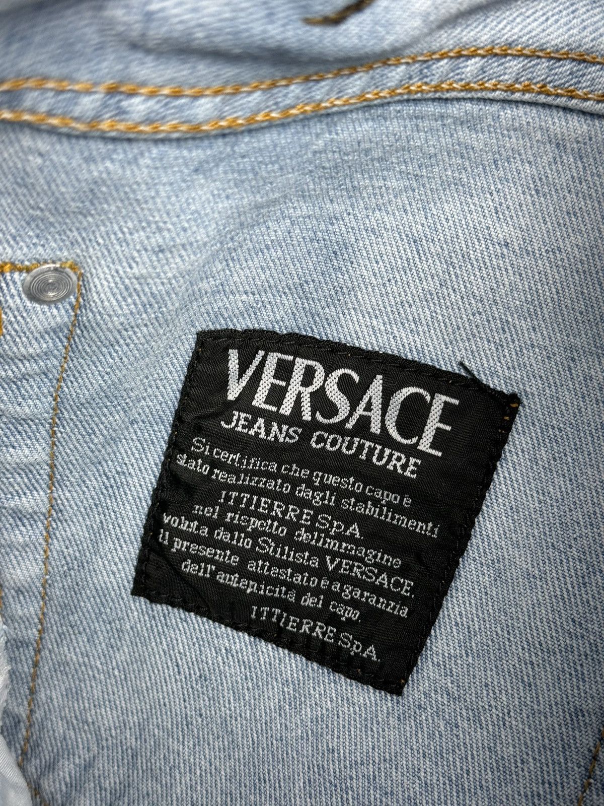 Versace Jeans Couture Vintage Versace Couture Tie Dye Denim Jeans Trousers Bottoms Size US 34 / EU 50 - 20 Thumbnail