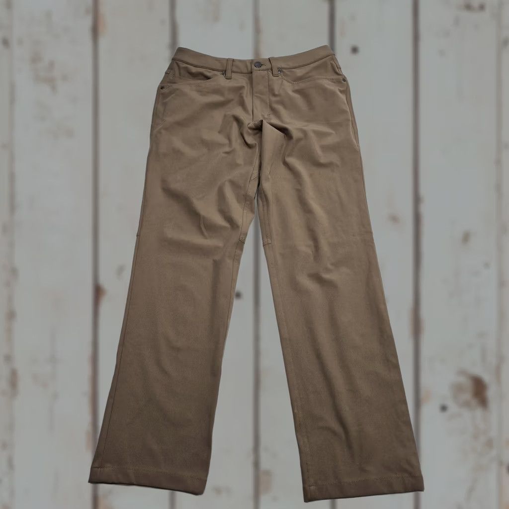 Lululemon Lululemon ABC Pants Mens 30x28 Beige Khaki 5 Pocket Casual Travel Stretch Size US 30 / EU 46 - 1 Thumbnail