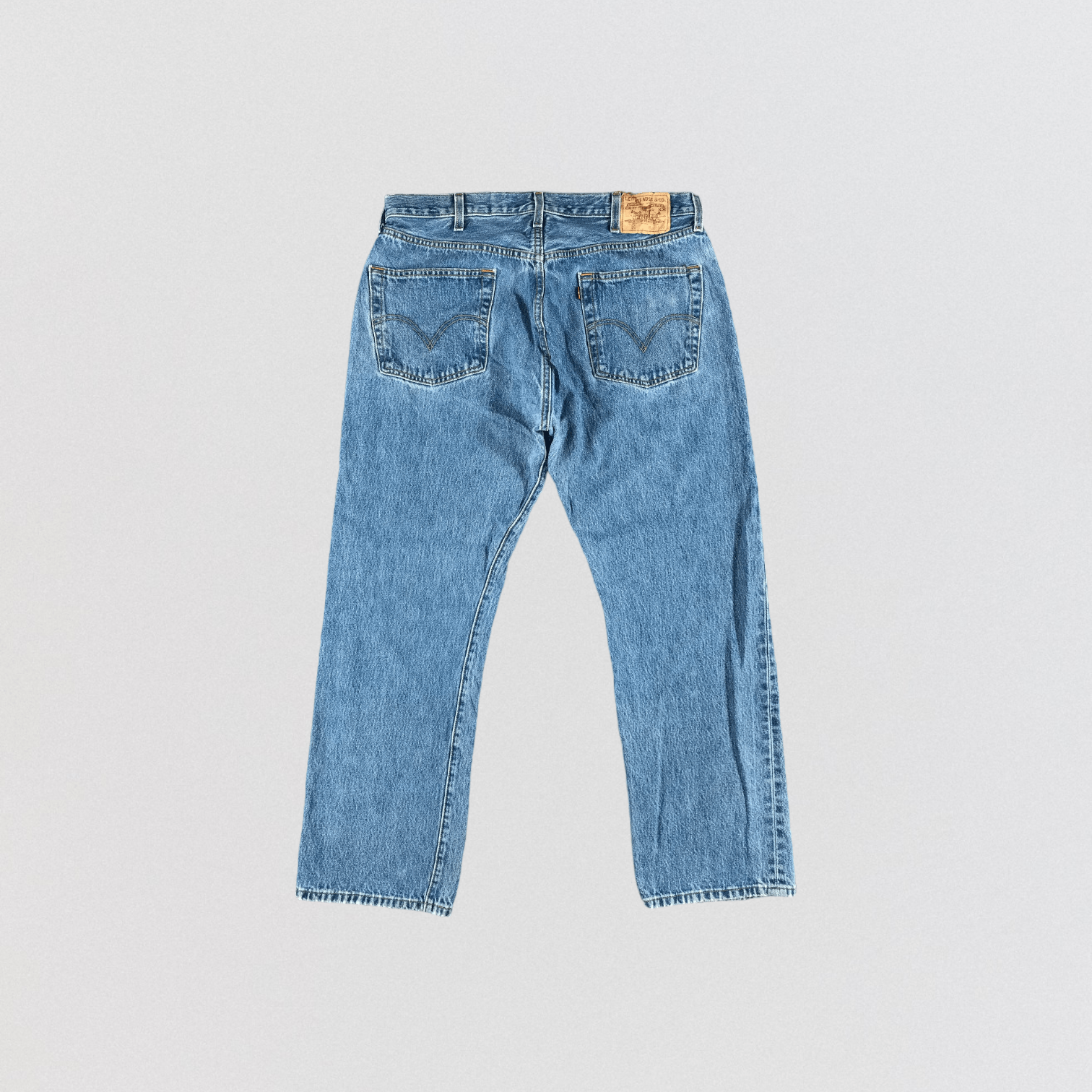 Levi's × Vintage Vintage 90s Blue Wash Levis 501 Jeans-JM2950 Size US 36 / EU 52 - 2 Thumbnail