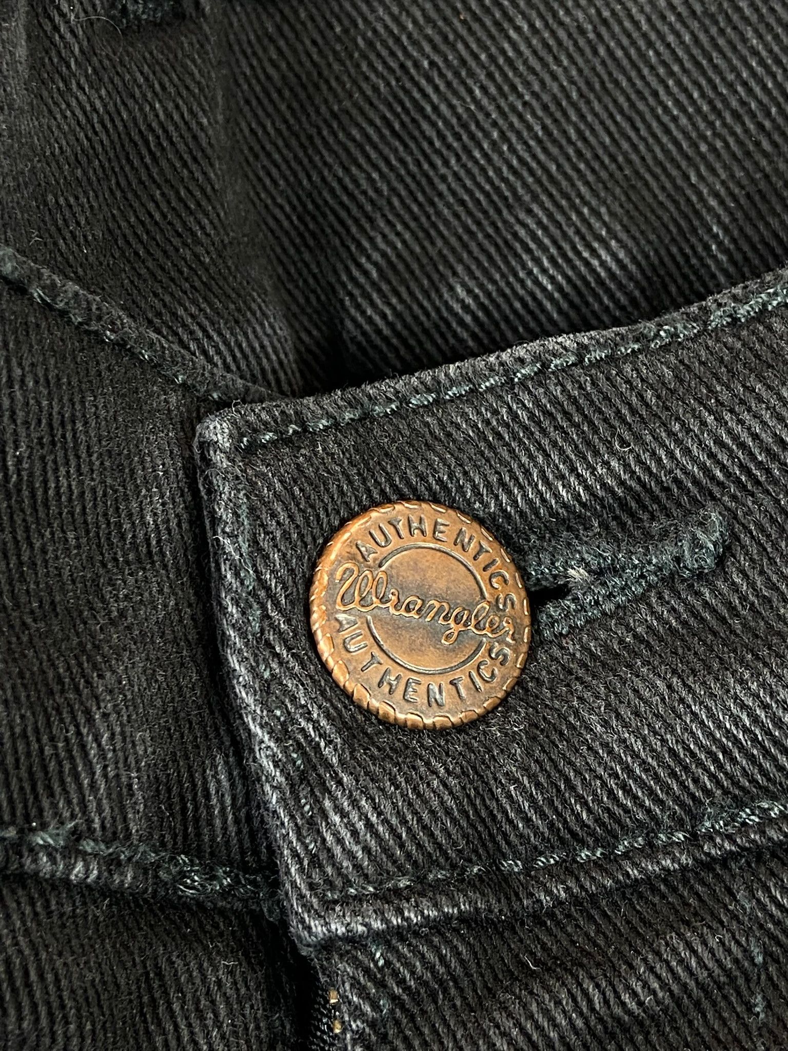 Wrangler Wrangler spodnie czarne jeans denim Size US 33 - 4 Thumbnail