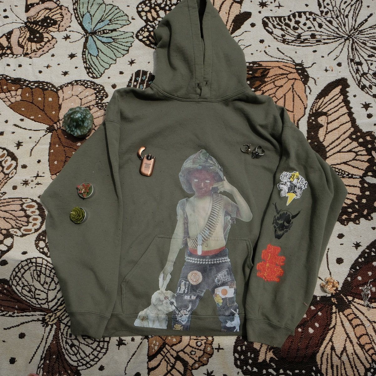 City Morgue CITY MORGUE vol. 1 Hell or High Water Hoodie (green) Size US XL / EU 56 / 4 - 8 Thumbnail