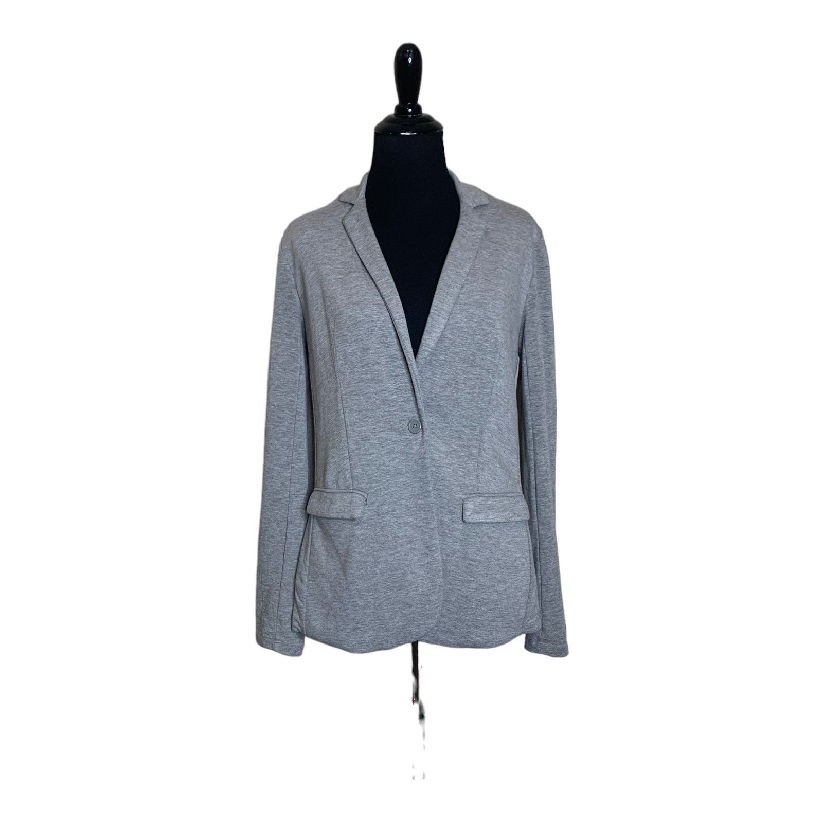 Magaschoni Magaschoni light gray one button blazer size Small Size S / US 4 / IT 40 - 8 Thumbnail