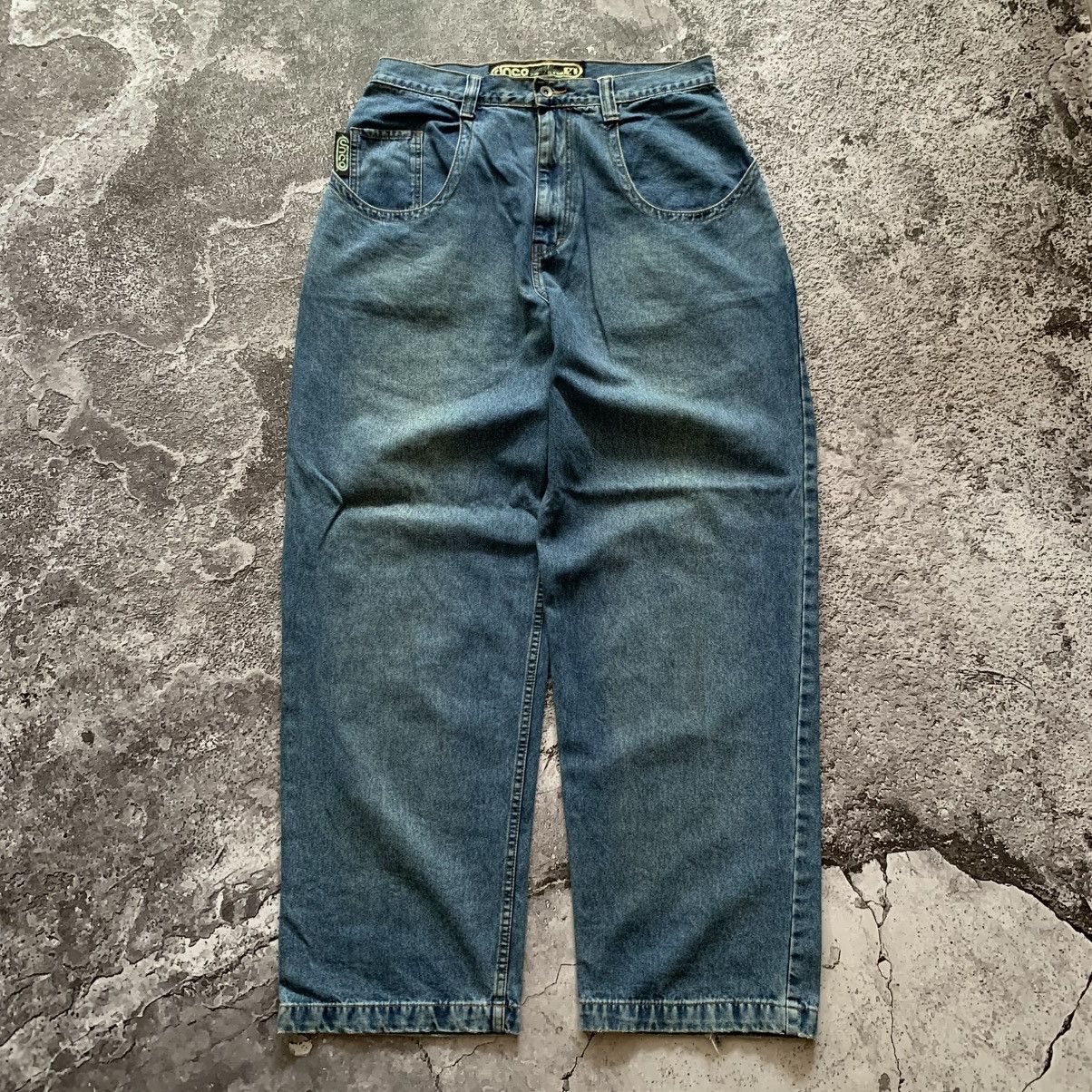JNCO Y2K JNCO handy Man Big Pocket Reflective Baggy Denim Pants Size US 36 / EU 52 - 5 Thumbnail
