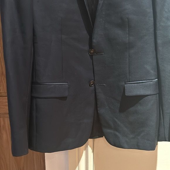 Sandro ✅SANDRO 48/M 100% wool blue blazer single breasted Size 48R - 7 Thumbnail
