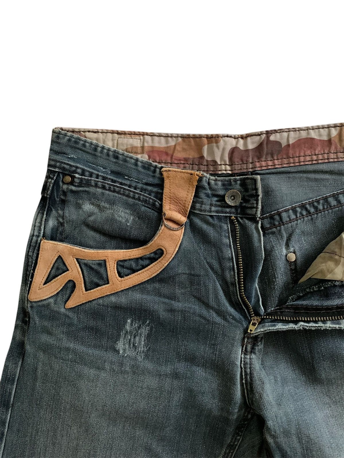Nicole Club NCFM Nicole Club For Men Leather Pocket Bootcut Jeans Size US 30 / EU 46 - 4 Thumbnail