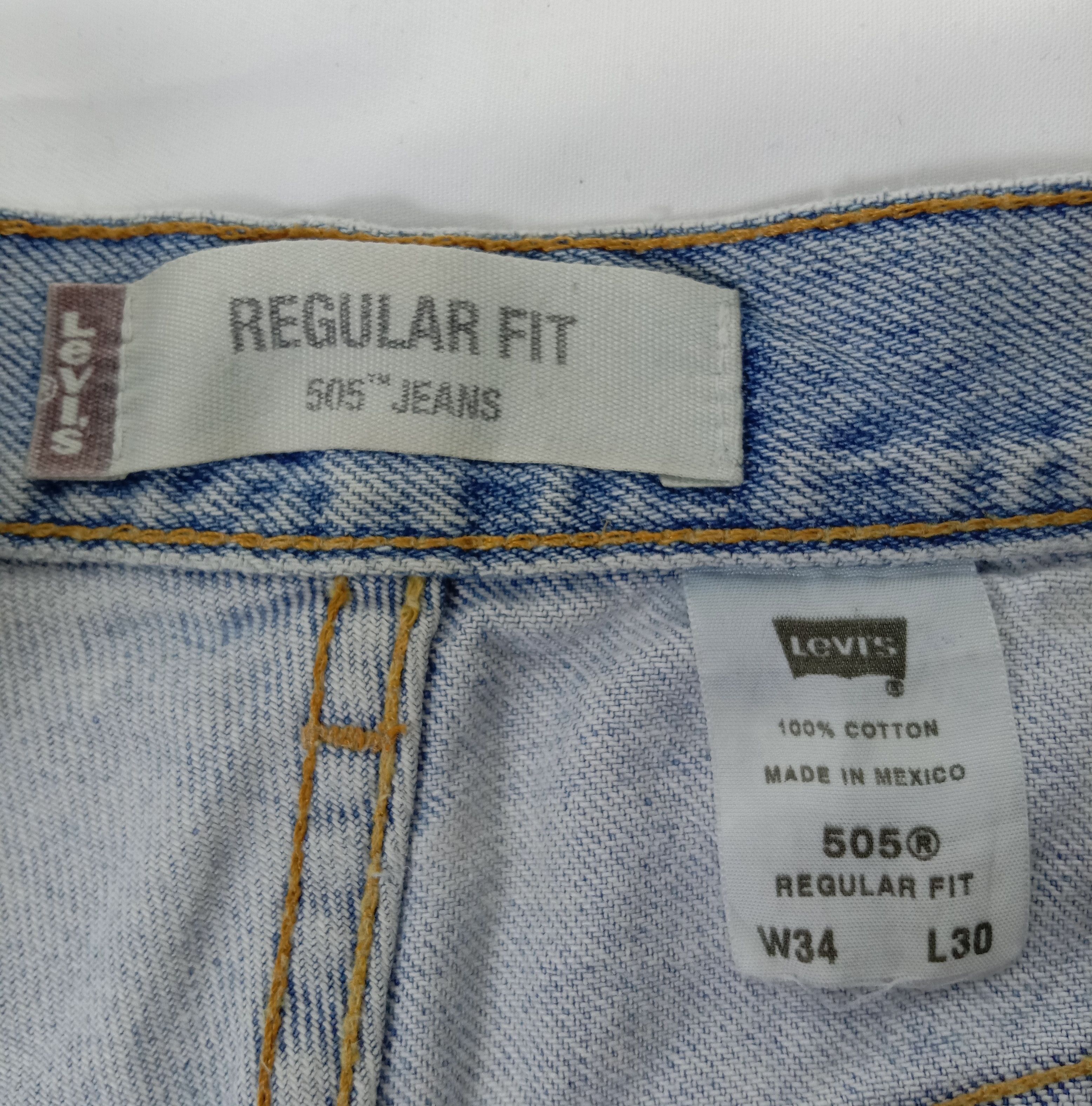 Levi's Vintage Levi's 505 Ripped Jeans Light Wash Distressed Denim Size US 34 / EU 50 - 13 Thumbnail