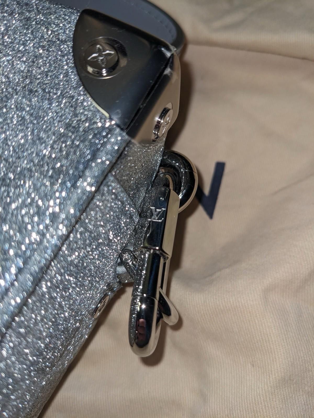 Louis Vuitton Louis Vuitton Soft Trunk Bag Glitter Silver Leather Mini Bag Size ONE SIZE - 7 Thumbnail