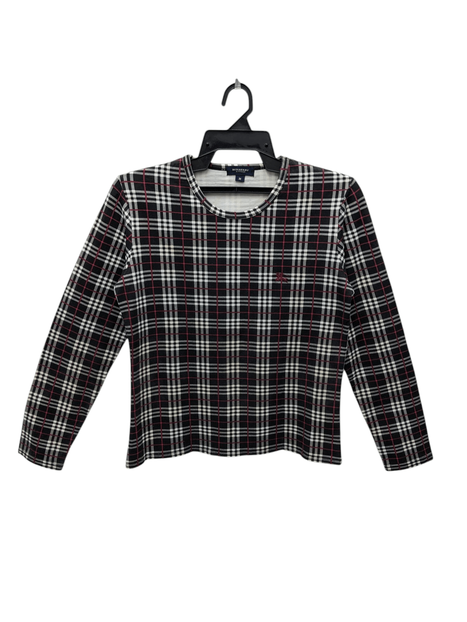 Burberry × Vintage VINTAGE BURBERRY NOVA CHECK LONG SLEEVE TSHIRT Size M / US 6-8 / IT 42-44 - 1 Thumbnail