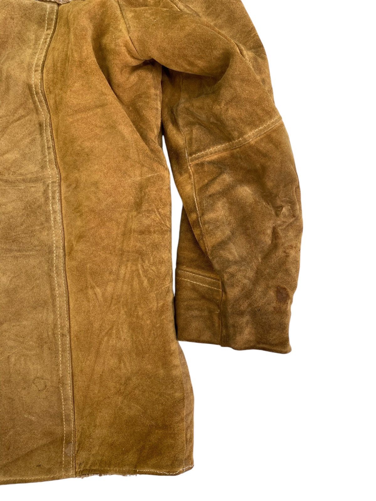 Genuine Leather × Vintage Vtg Heavy Leather Jacket Size US M / EU 48-50 / 2 - 8 Thumbnail