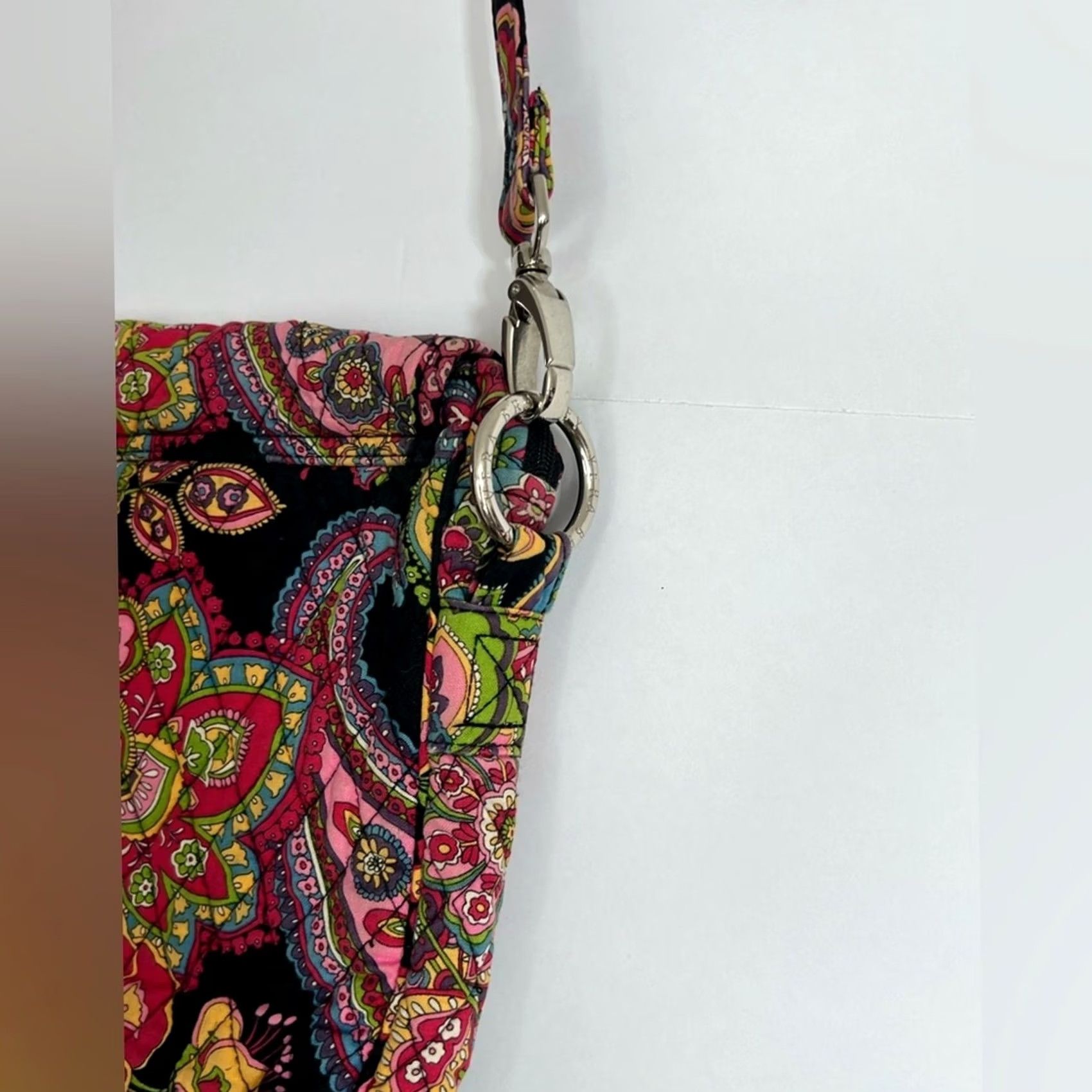 Vera Bradley Vera Bradley Purse Crossbody Retired Symphony In Hue Paisley Black Cotton Women's Size ONE SIZE - 5 Thumbnail