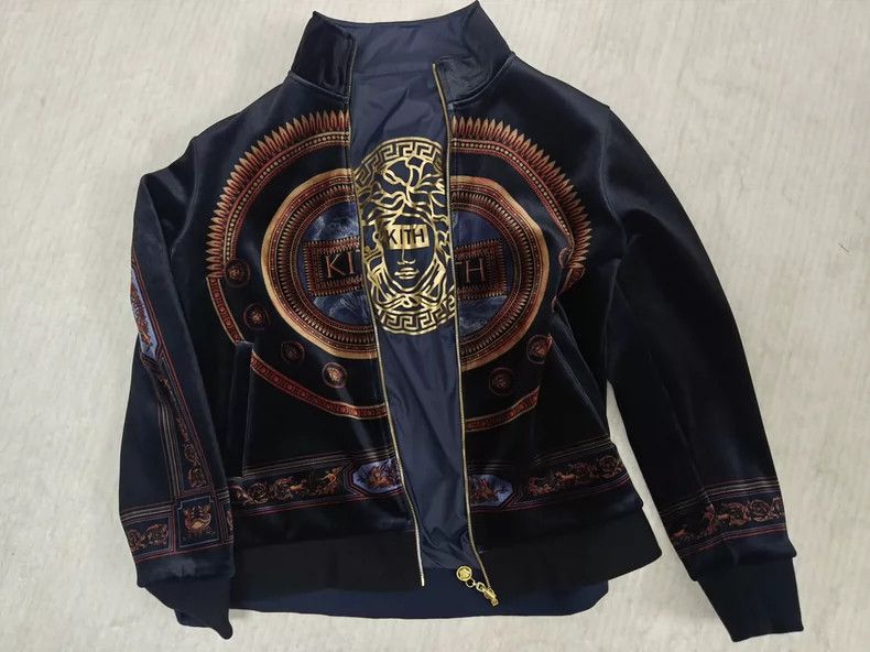 Versace Versace velor reversible jacket Size US XL / EU 56 / 4 - 2 Thumbnail
