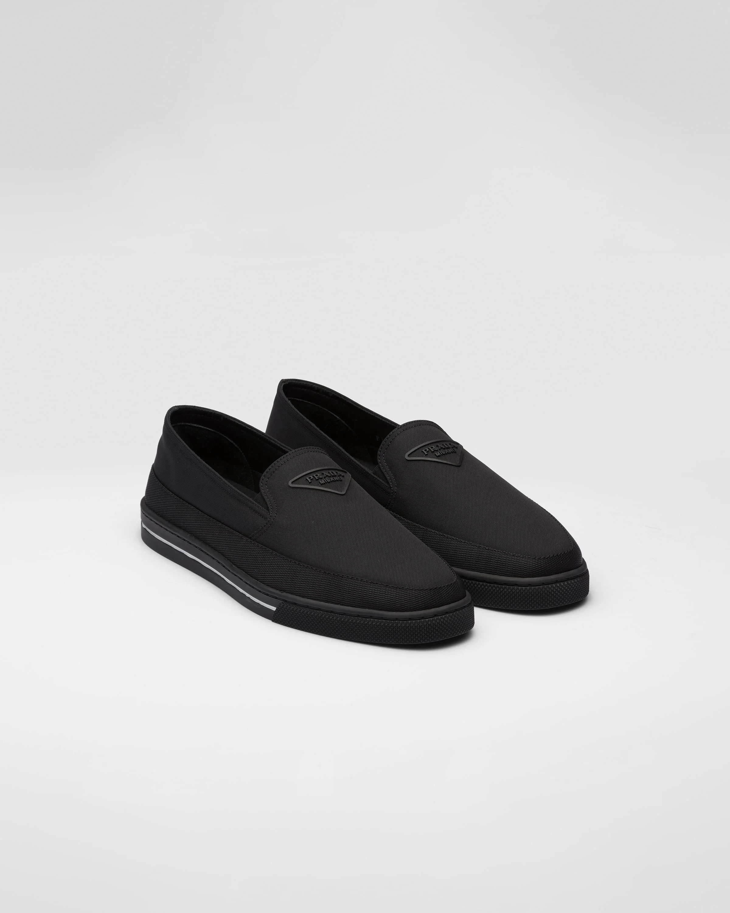 o1srvl11e0226 Re-Nylon Slip-On Sneakers in Black