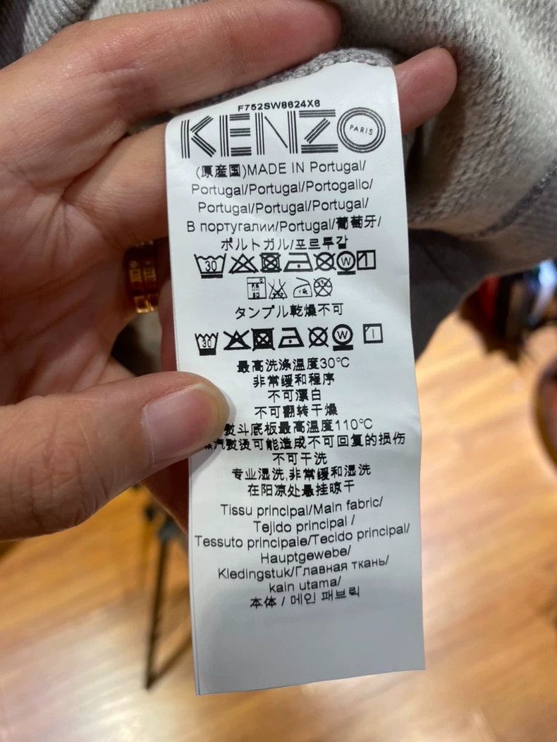 Kenzo KENZO Gray embroidered ladies' hoodie Size S / US 4 / IT 40 - 4 Thumbnail