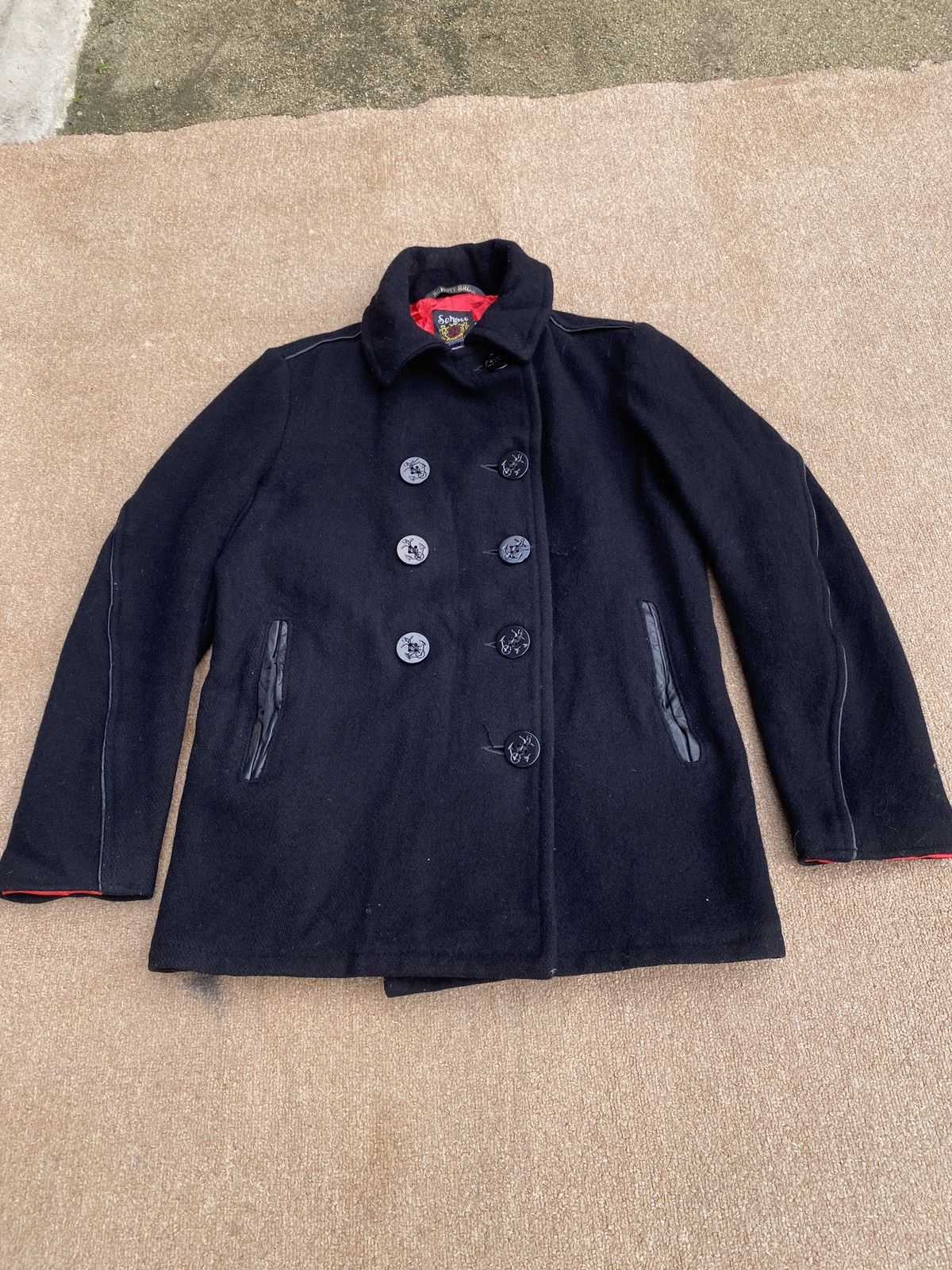 Schott × Vintage Vintage schott double breasted woll jacket Size XS / US 0-2 / IT 36-38 - 9 Thumbnail