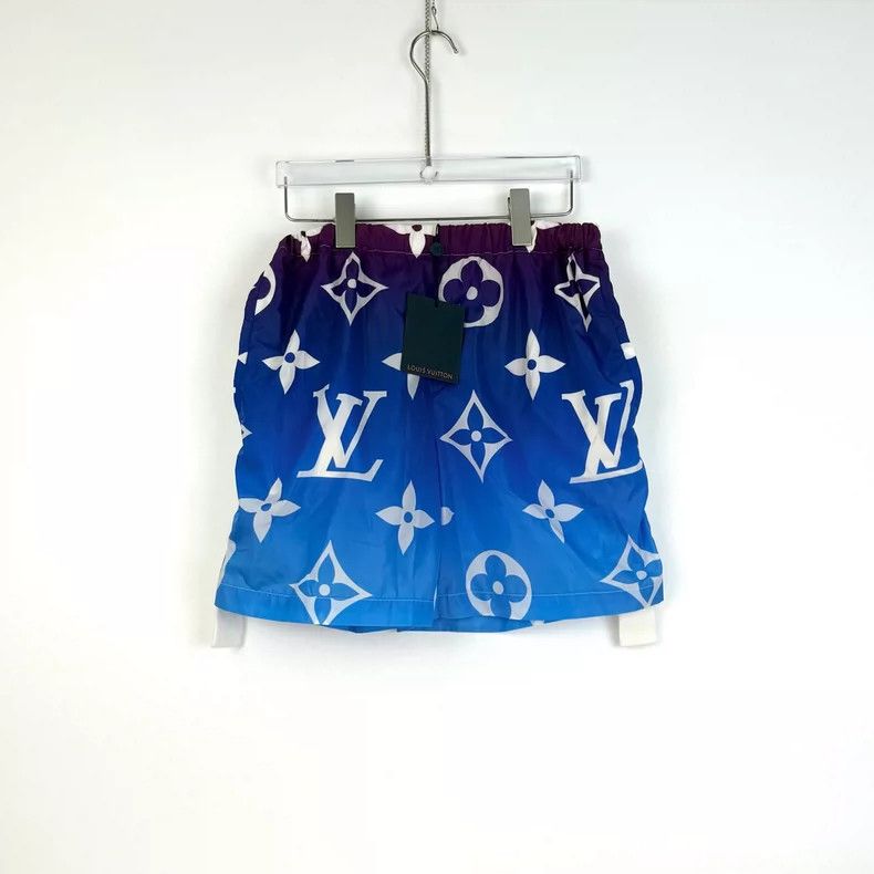 Louis Vuitton Louis Vuitton Blue and purple gradient color full logo beac Size US 38 / EU 54 - 4 Thumbnail