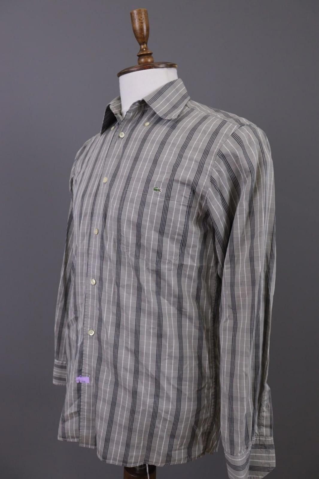 Lacoste Men Lacoste Brown Check Button Dress Shirt Size 39 Size US M / EU 48-50 / 2 - 9 Thumbnail