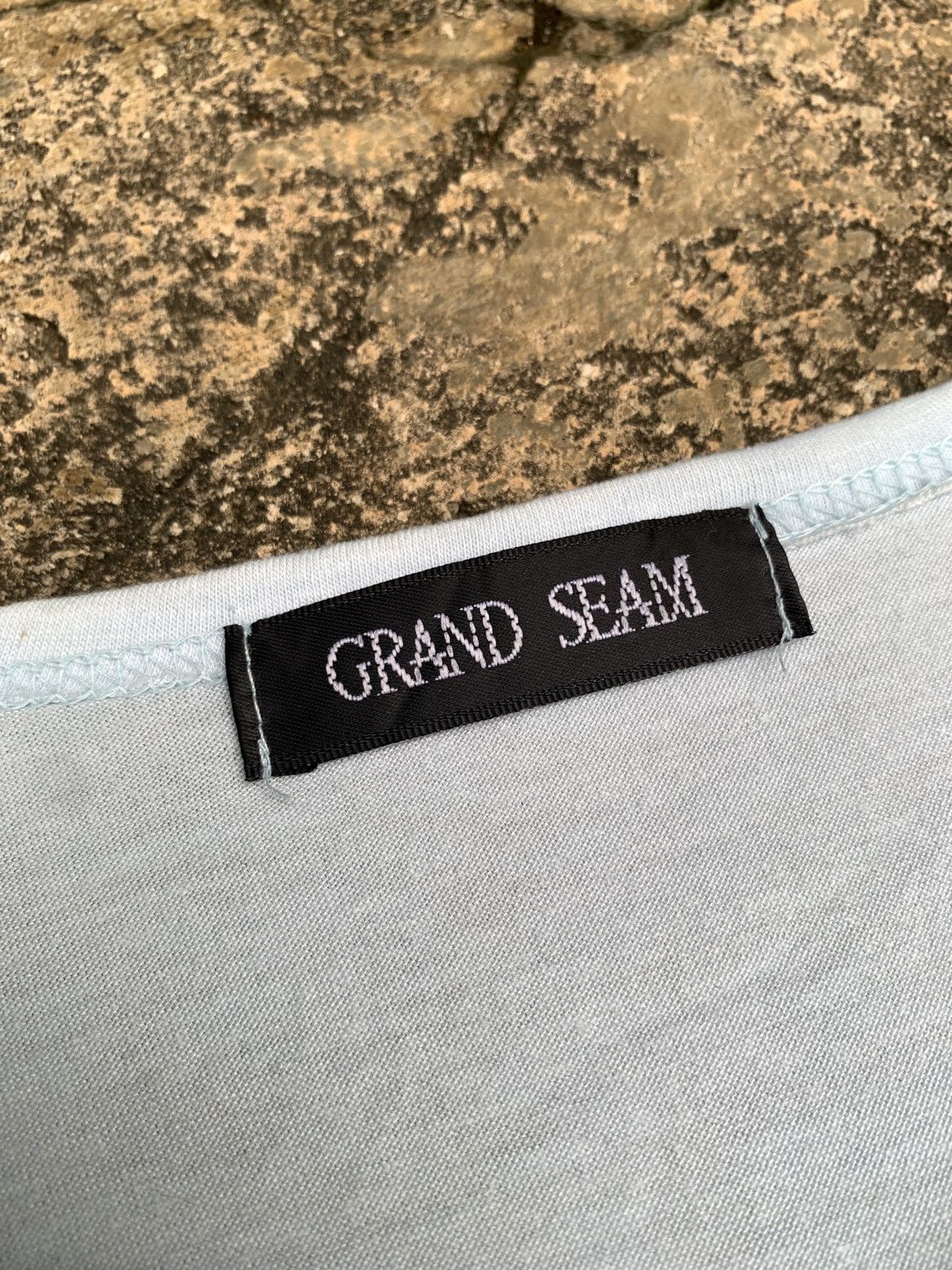 Japanese Brand × Le Grande Bleu (L.G.B.) 2000s Grand Seam Floral Lined Lace up Mesh Longsleeve Top Size L / US 10 / IT 46 - 8 Thumbnail