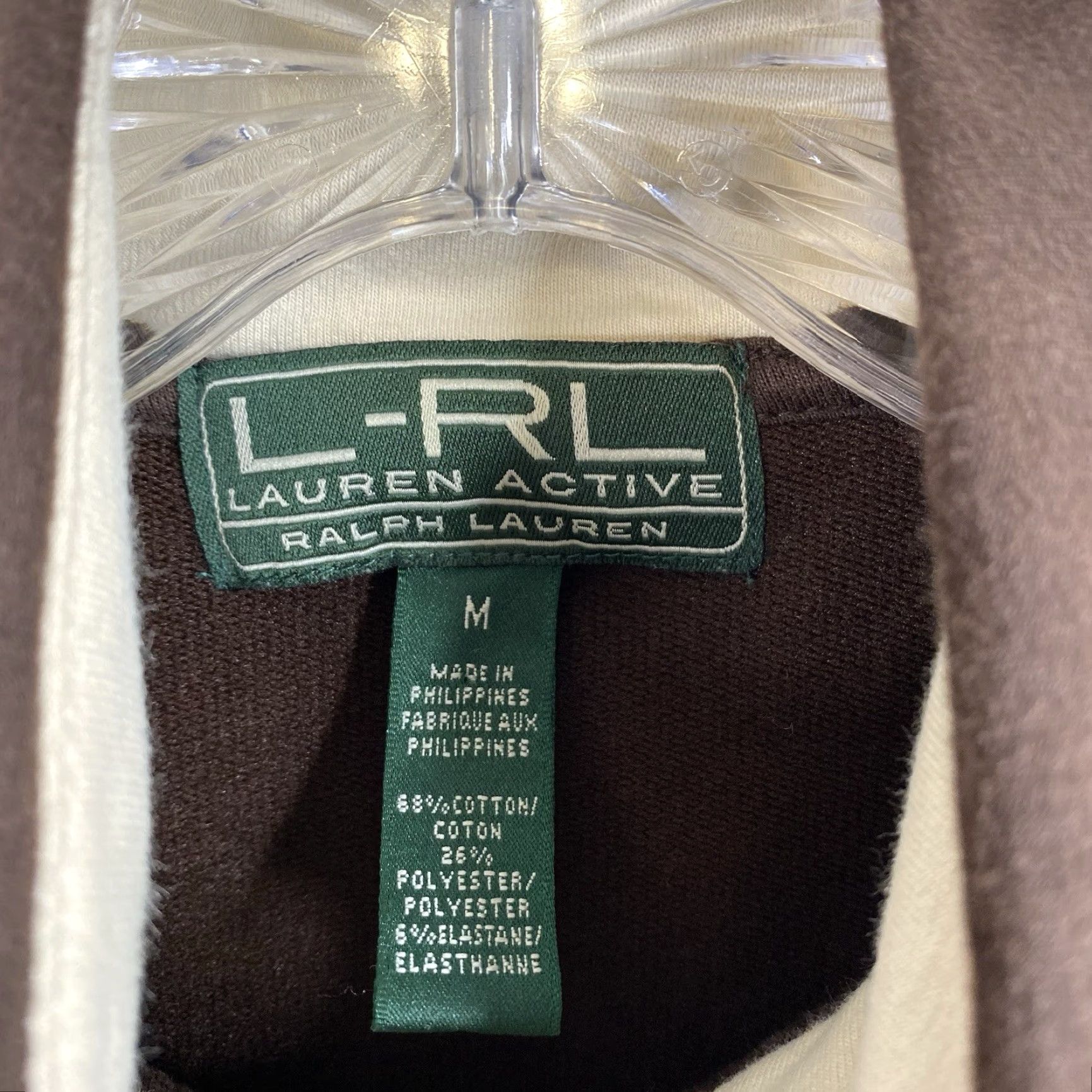Ralph Lauren VINTAGE Ralph Lauren Sweatshirt Womens M Brown Full Zip Pockets Golf 90s Size M / US 6-8 / IT 42-44 - 4 Thumbnail