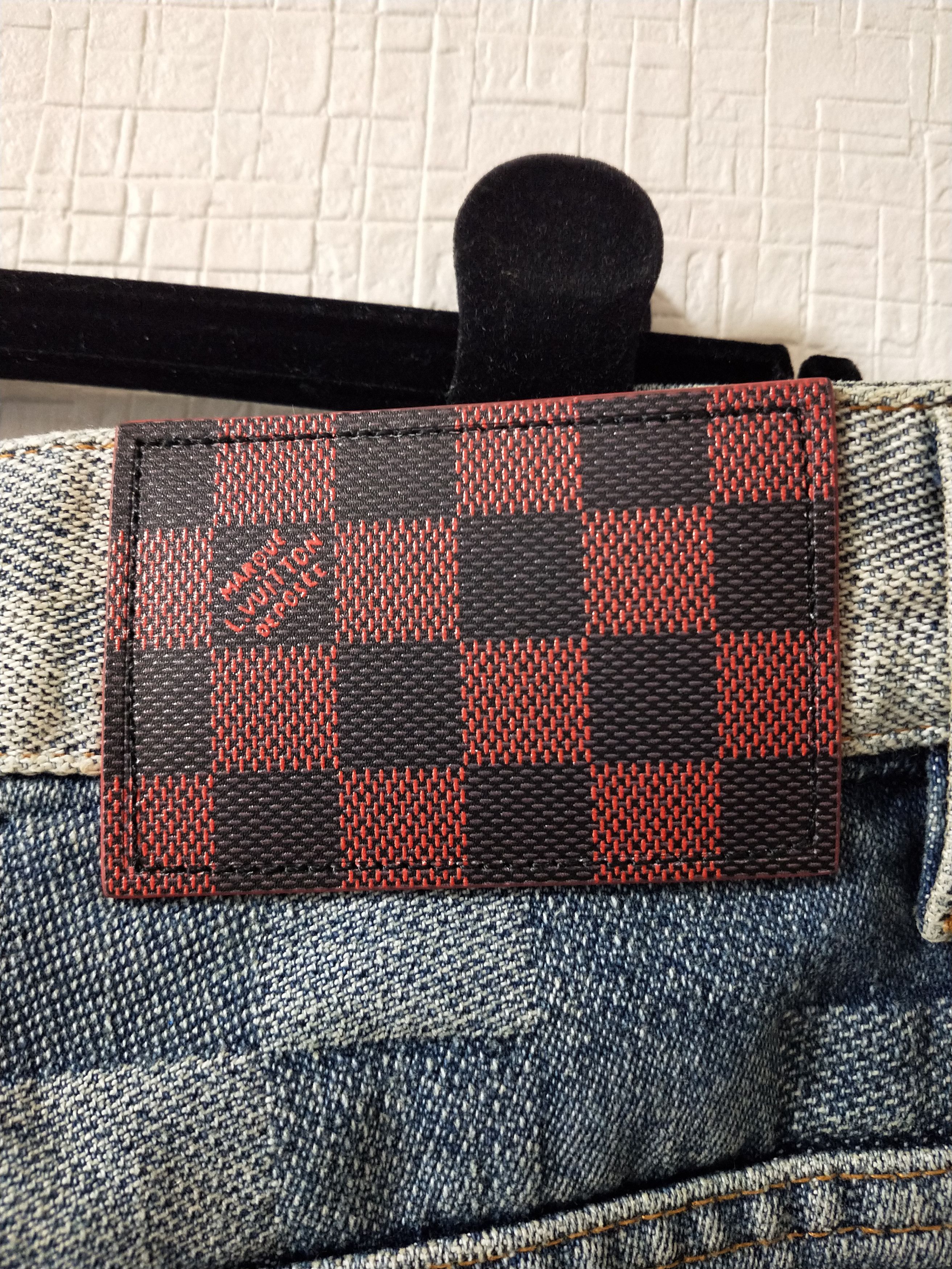Louis Vuitton Damier Print Skate Denim Jeans Size US 38 / EU 54 - 6 Thumbnail