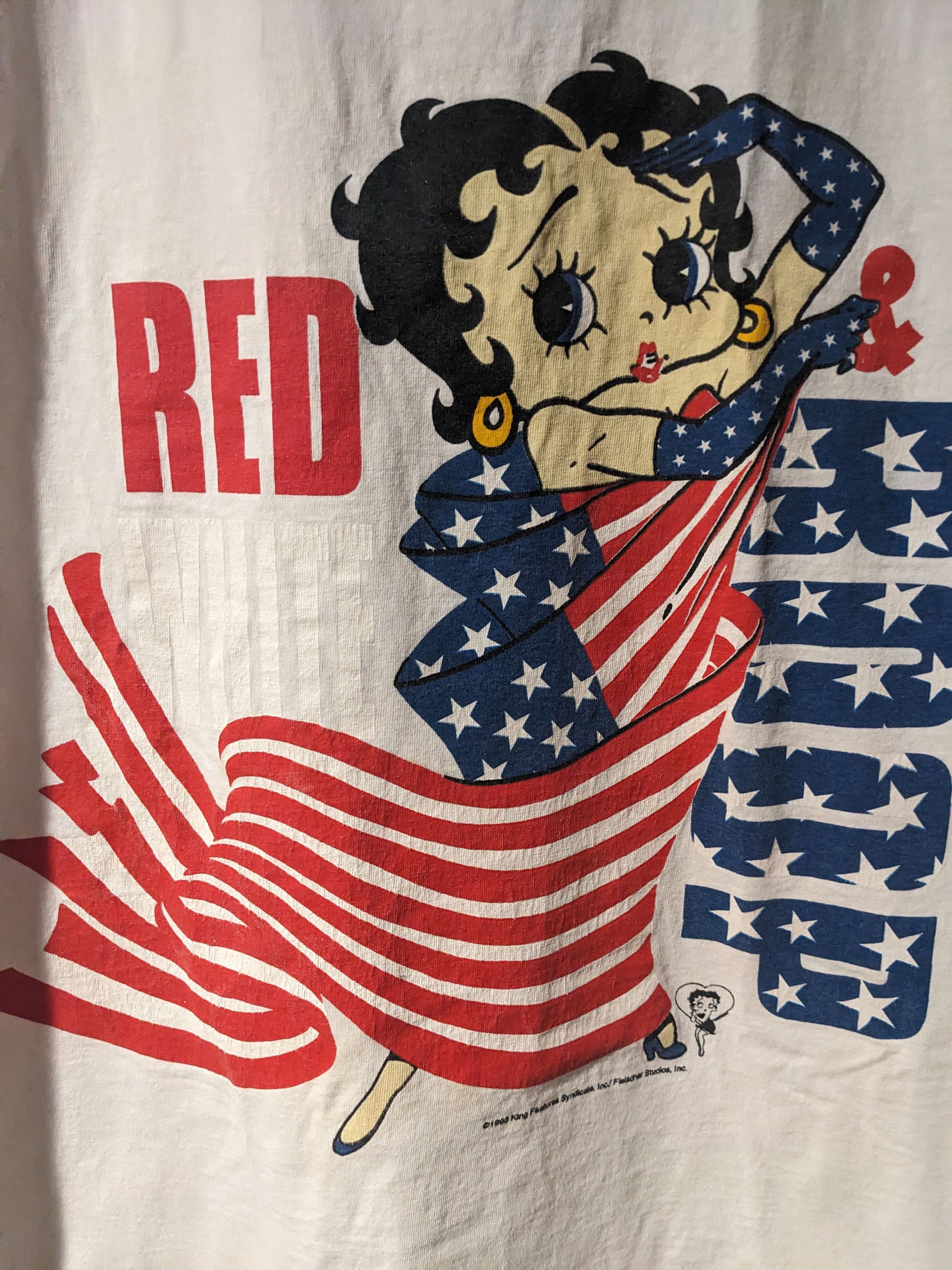 Cartoon Network × Vintage Vintage 1993 Betty Boop USA America White X-Large T-Shirt Size US XL / EU 56 / 4 - 2 Thumbnail