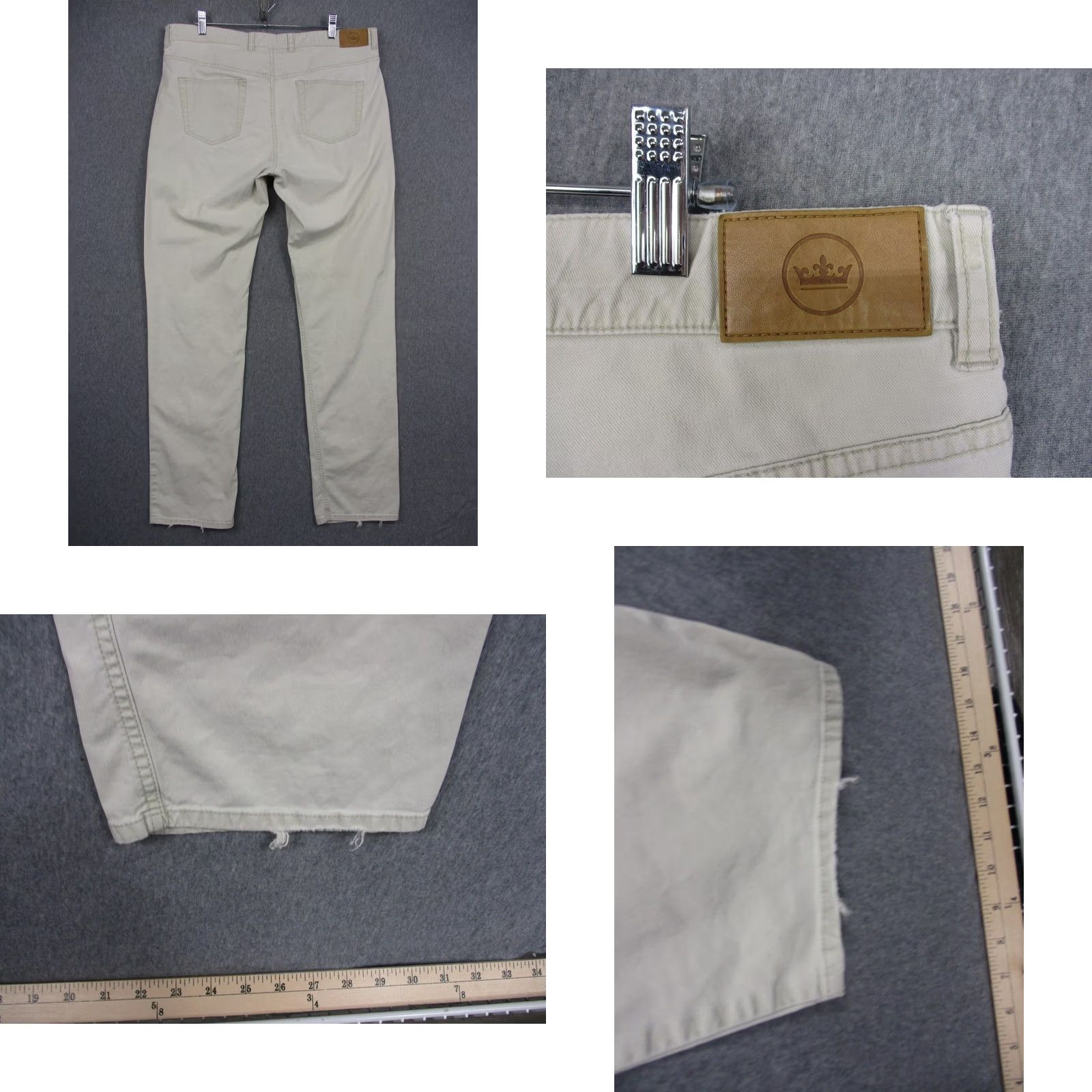 Peter Millar Peter Millar Pants Mens 38x32 Beige 5 Pocket Stretch Chino Pima Cotton Casual Size US 38 / EU 54 - 8 Thumbnail