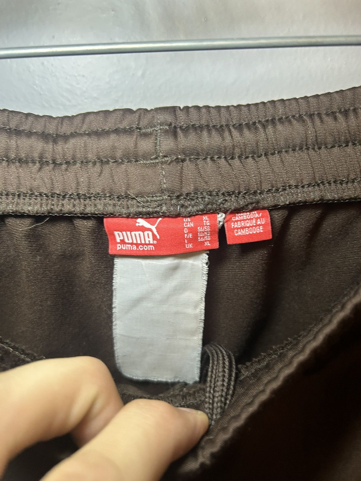 Puma Vintage Puma baggy chocolate brown track pants Size US 36 / EU 52 - 3 Thumbnail