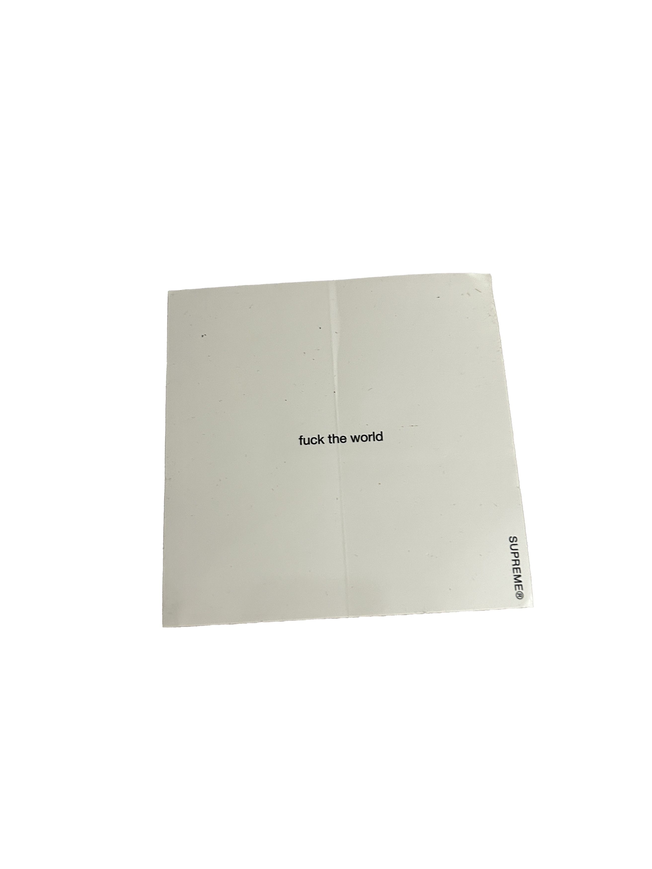 Supreme Supreme Fuck The World Stickers Size ONE SIZE - 1 Preview