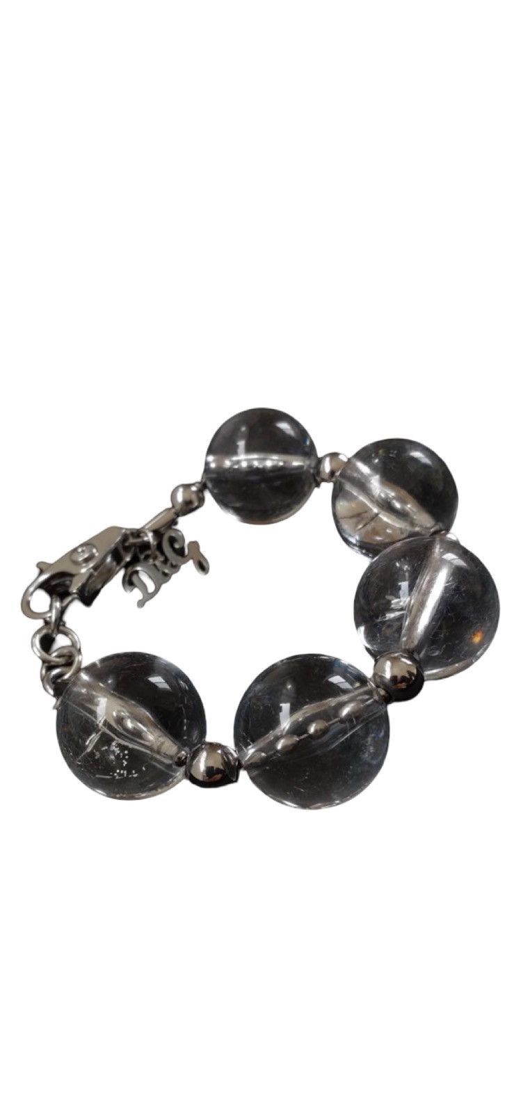 Dolce & Gabbana Dolce & Gabbana Vintage Clear Orb Logo Charm Bracelet Size ONE SIZE - 3 Thumbnail