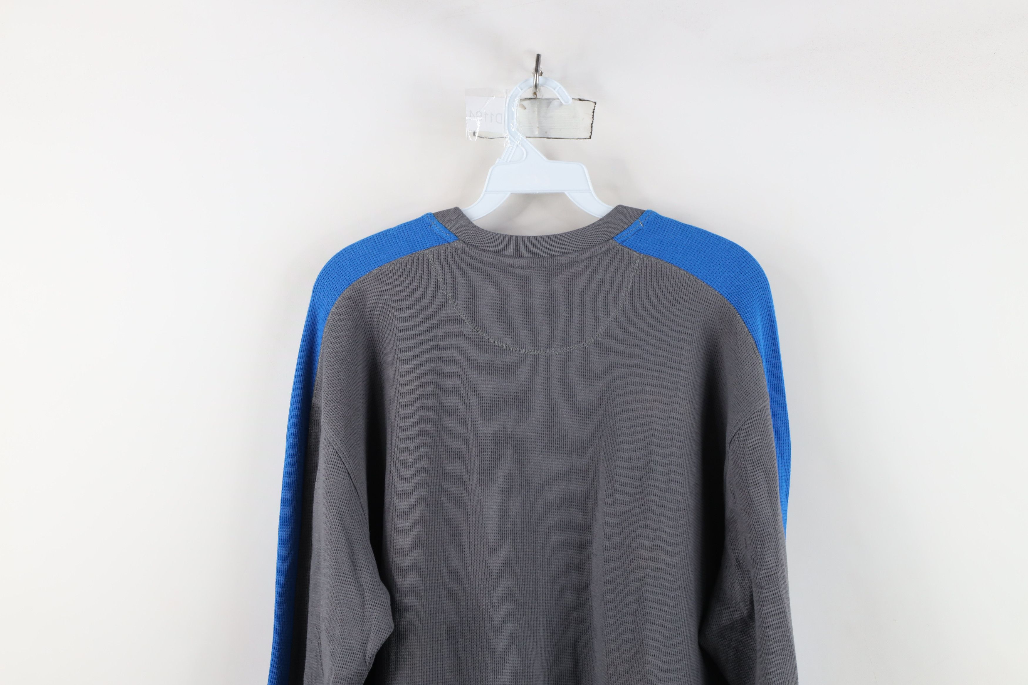 Nike NOS Vintage Y2K Nike Mini Swoosh Thermal Waffle Knit T-Shirt Size US L / EU 52-54 / 3 - 14 Thumbnail