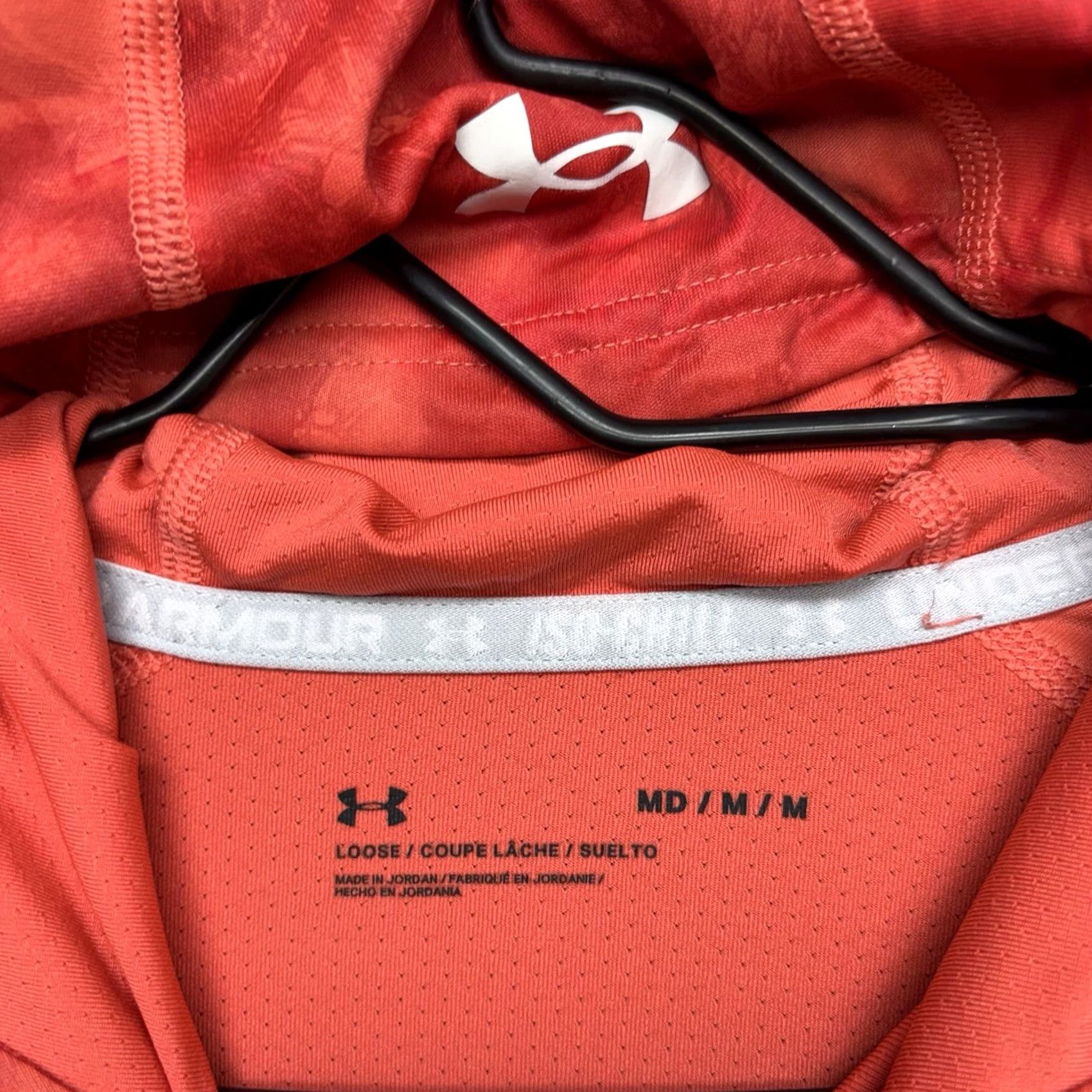 Under Armour Under Armour Iso Chill Shirt Mens L Red/Orange Chakra Camouflage Long Sleeve Hooded Fishing Outdoor Logo Pullover Mens Size US L / EU 52-54 / 3 - 4 Thumbnail