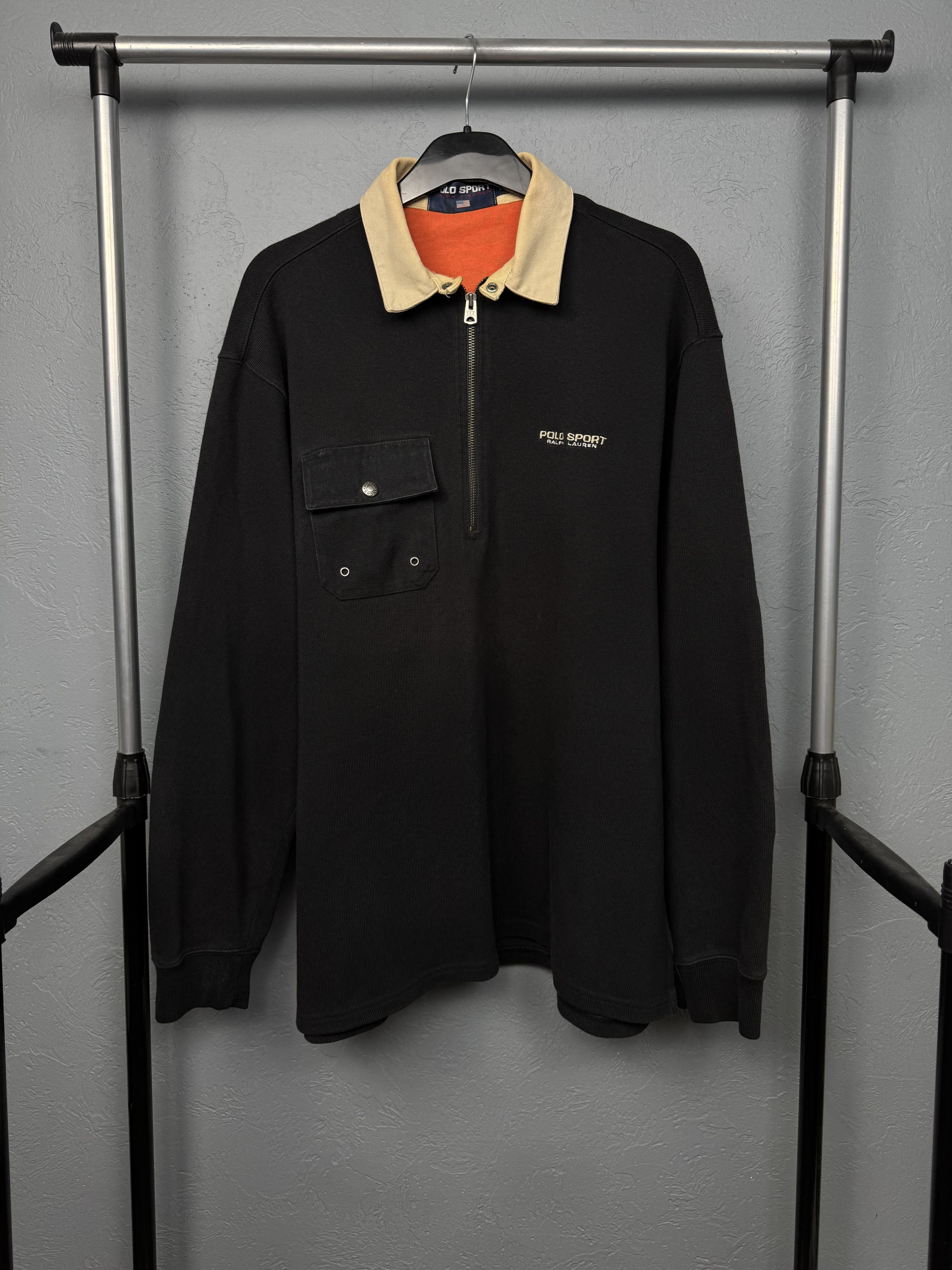 Polo Ralph Lauren Polo Sport Ralph Lauren 90s Vintage Mens 1\4 Zip Sweatshirt Size US L / EU 52-54 / 3 - 3 Thumbnail