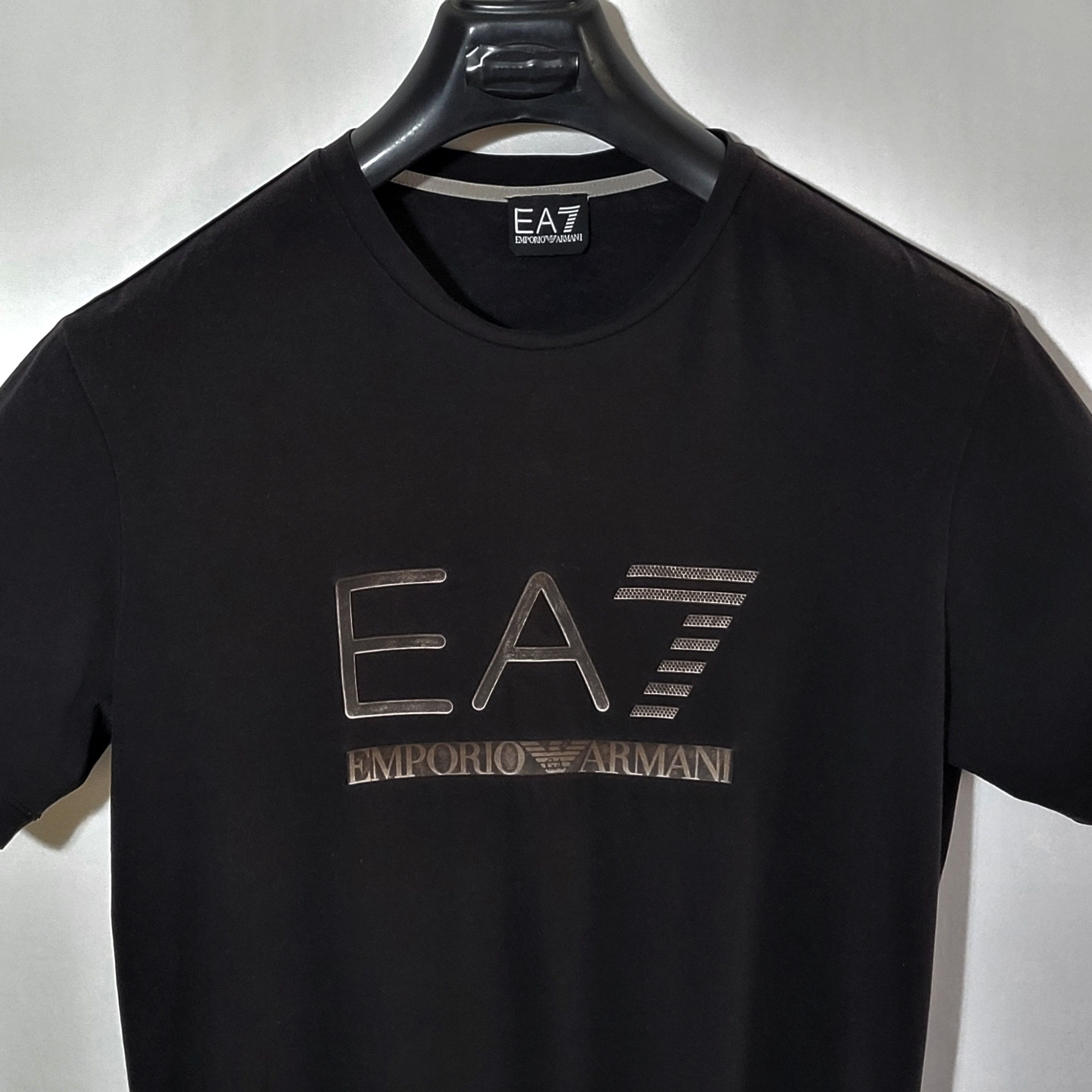 Armani Emporio Armani EA7 Plastic big logo T Shirt Size M Size US M / EU 48-50 / 2 - 2 Thumbnail