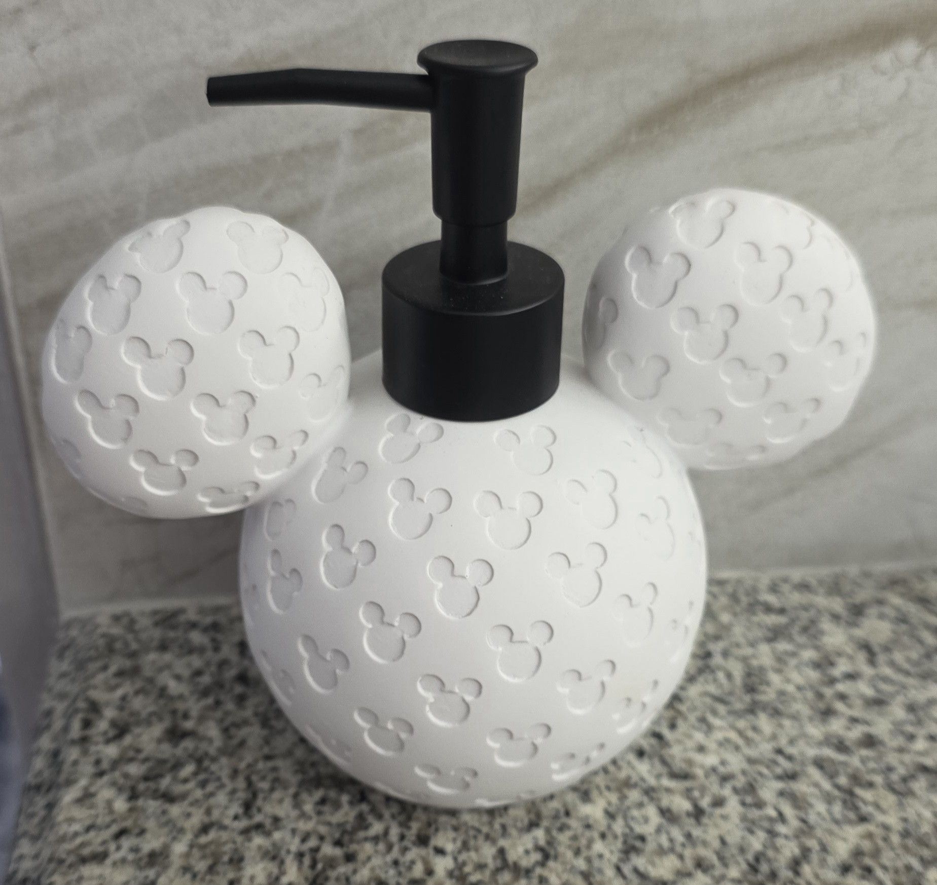 Disney NWT Disney Mickey Mouse White Pattern Soap Dispenser 6" Size ONE SIZE - 3 Thumbnail