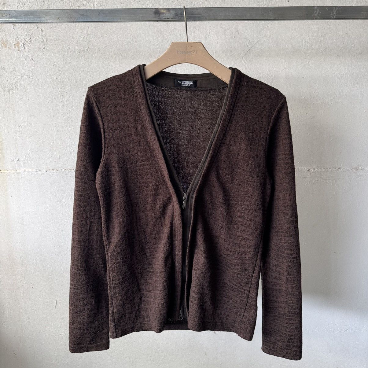If Six Was Nine Vintage tornado mart croc pattern zipper cardigan Size US S / EU 44-46 / 1 - 3 Thumbnail