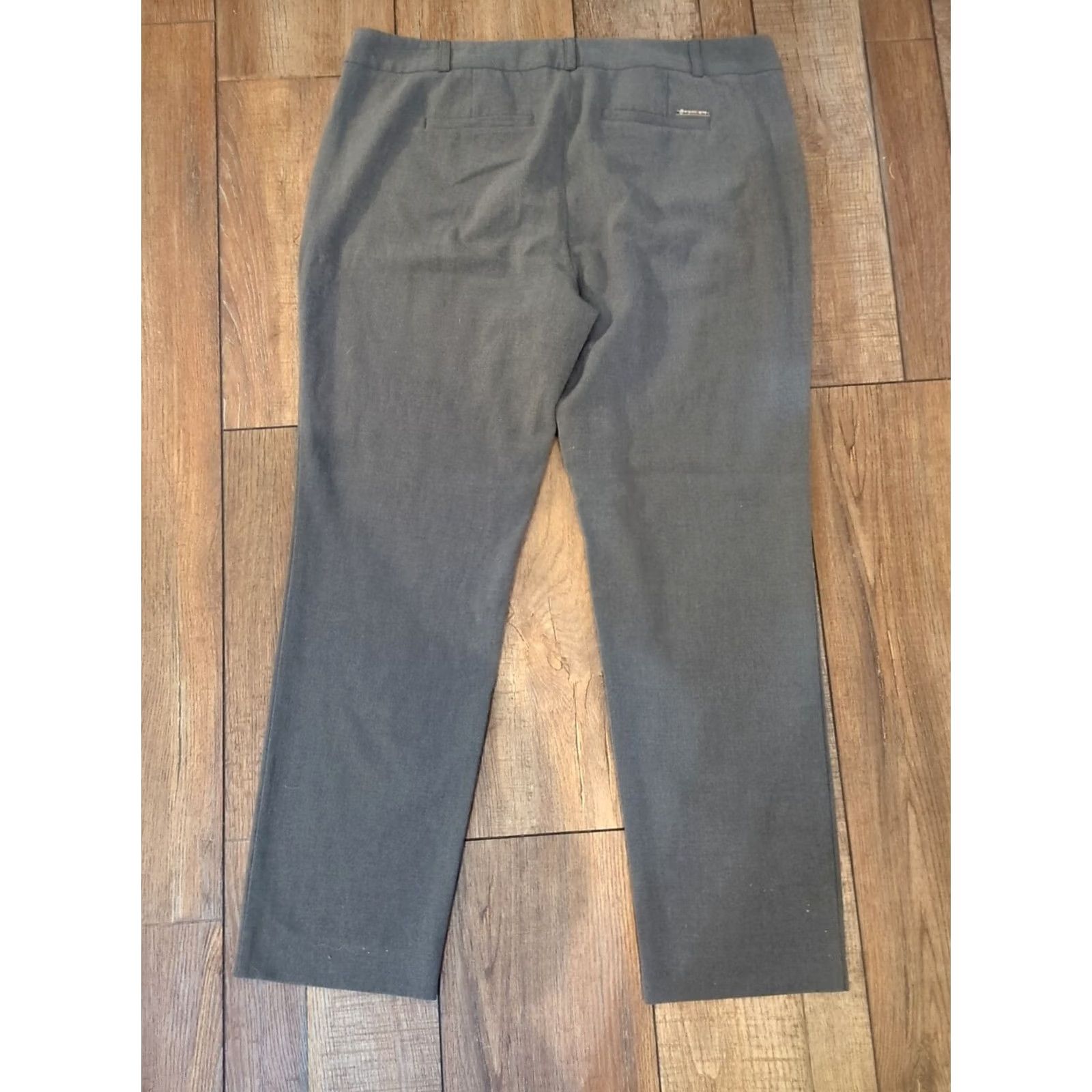 Michael Kors Michael Kors Womens Dress Pants Gray 10P Petite Pockets Polyester Blend Stretch Zipper Dress Pants Women Mens? Size 32" / US 10 / IT 46 - 4 Thumbnail