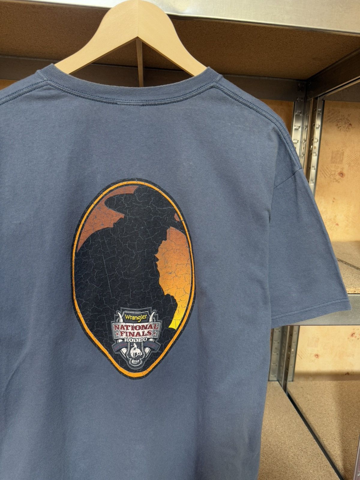 Vintage × Wrangler Vintage 2009 Wrangler National Finals Rodeo Retro TShirt Size US XL / EU 56 / 4 - 4 Thumbnail