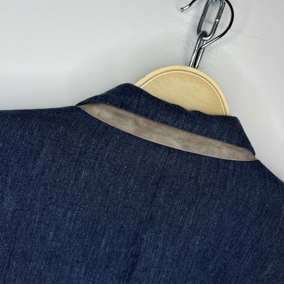 Loro Piana Men's Loro Piana Blazer 54IT 42US/UK Linen Silk Navy Blue Size 42R - 11 Thumbnail